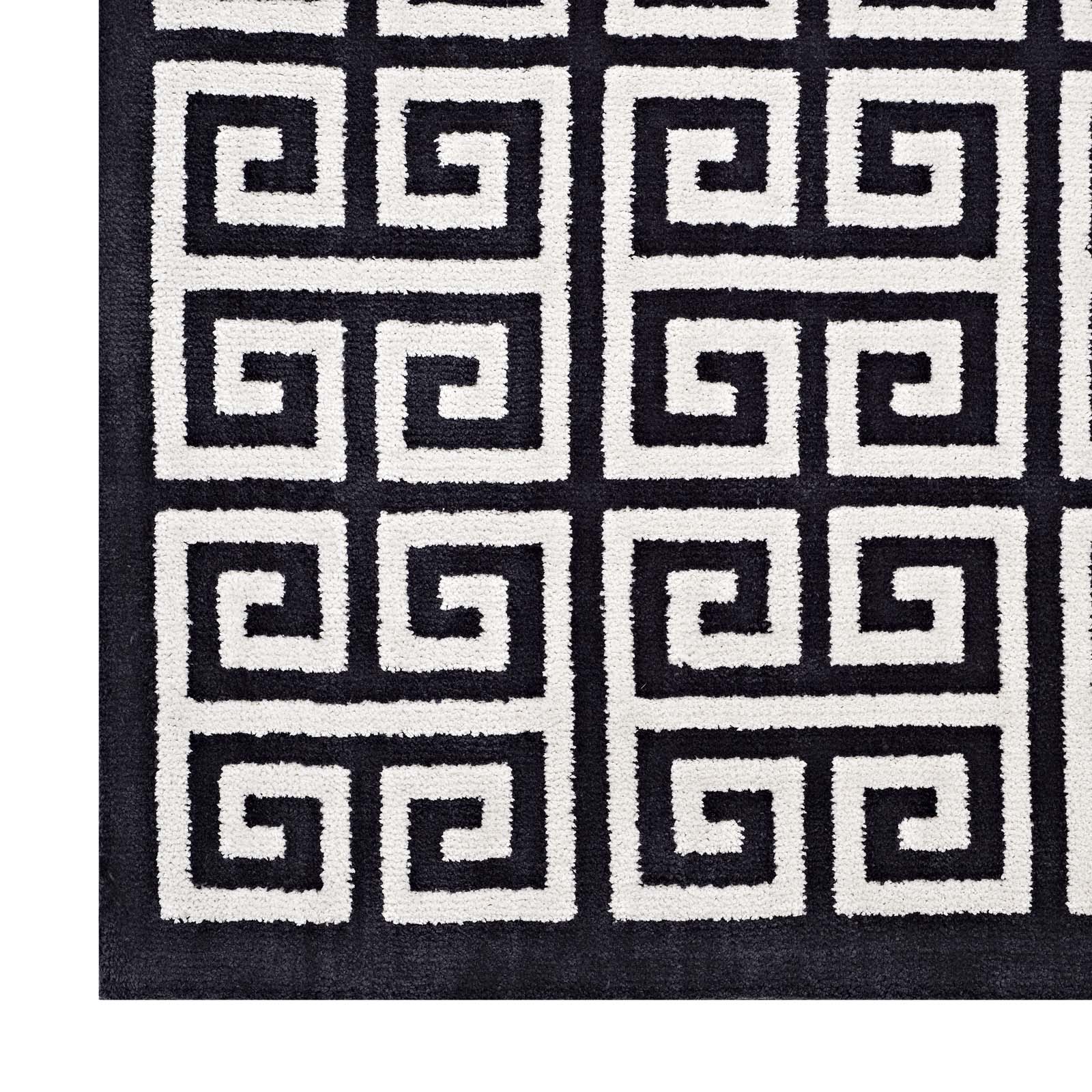 Freydis Greek Key Area Rug - East Shore Modern Home Furnishings