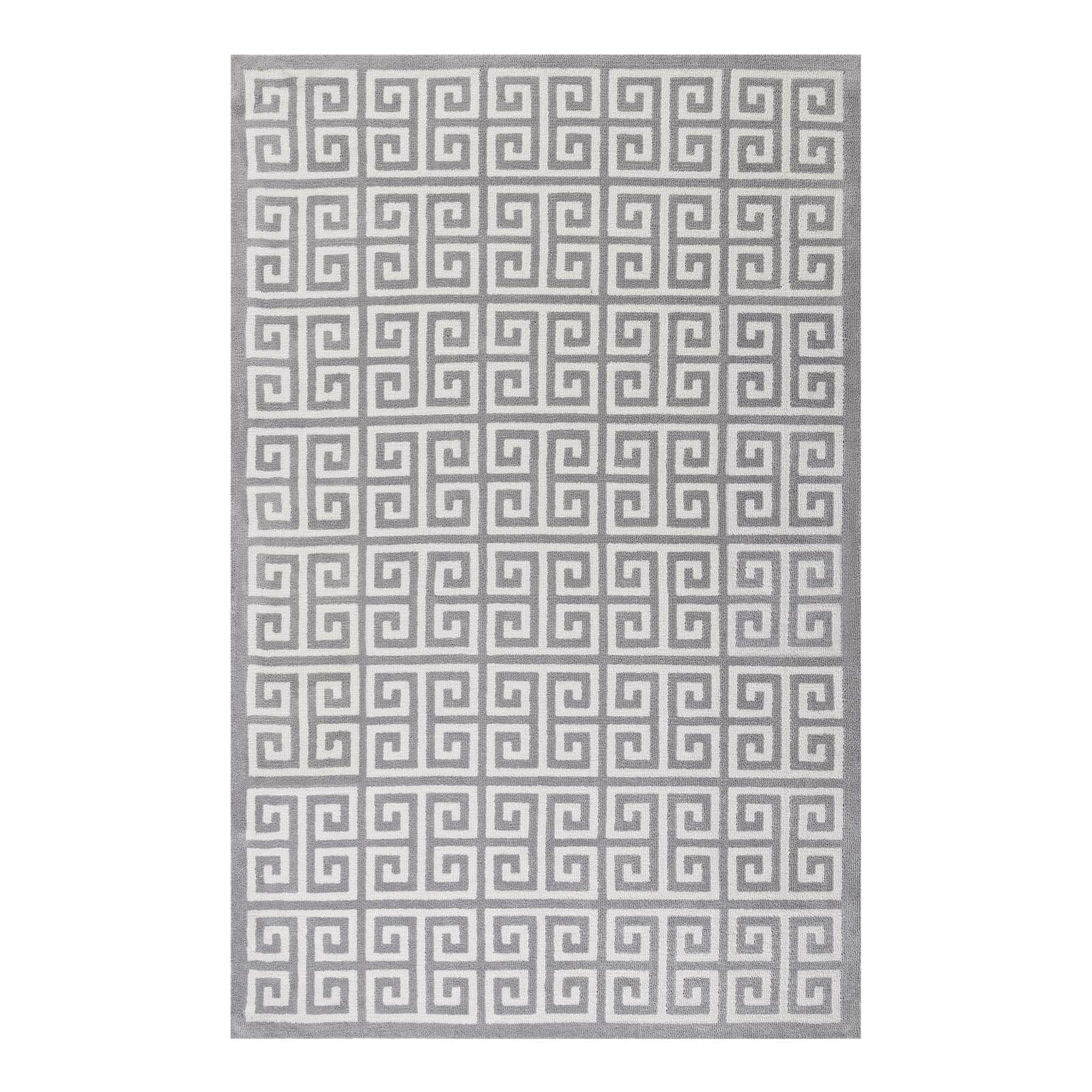 Freydis Greek Key Area Rug - East Shore Modern Home Furnishings