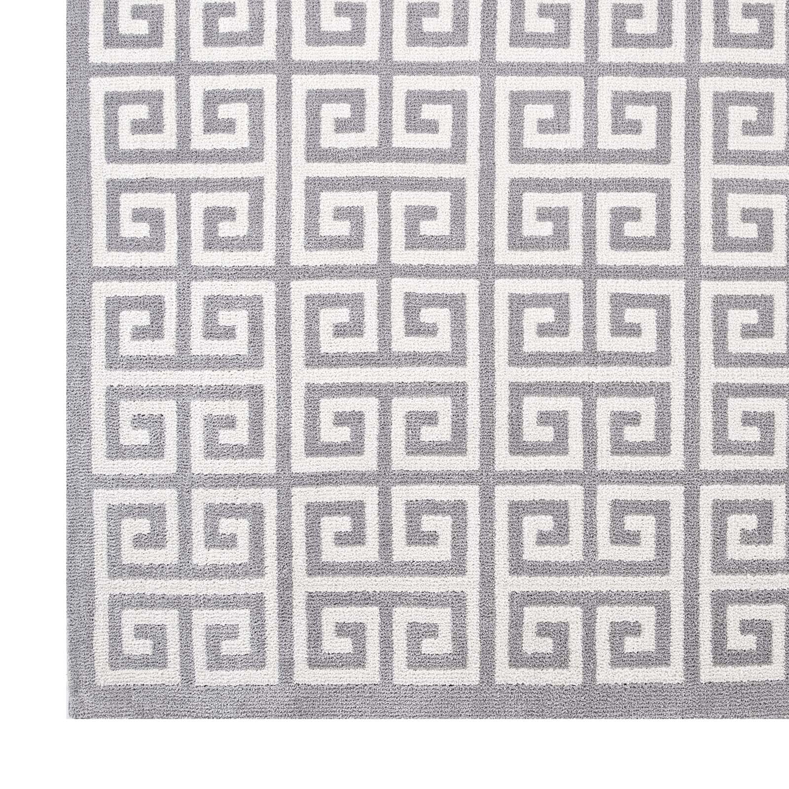 Freydis Greek Key Area Rug - East Shore Modern Home Furnishings