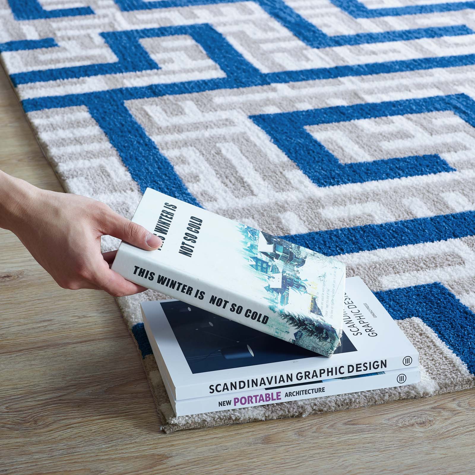 Nahia Geometric Maze Area Rug - East Shore Modern Home Furnishings