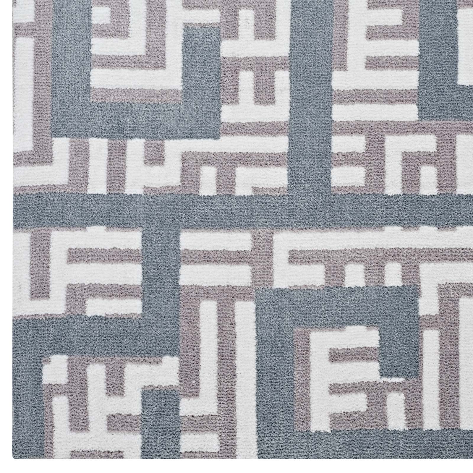 Nahia Geometric Maze Area Rug - East Shore Modern Home Furnishings