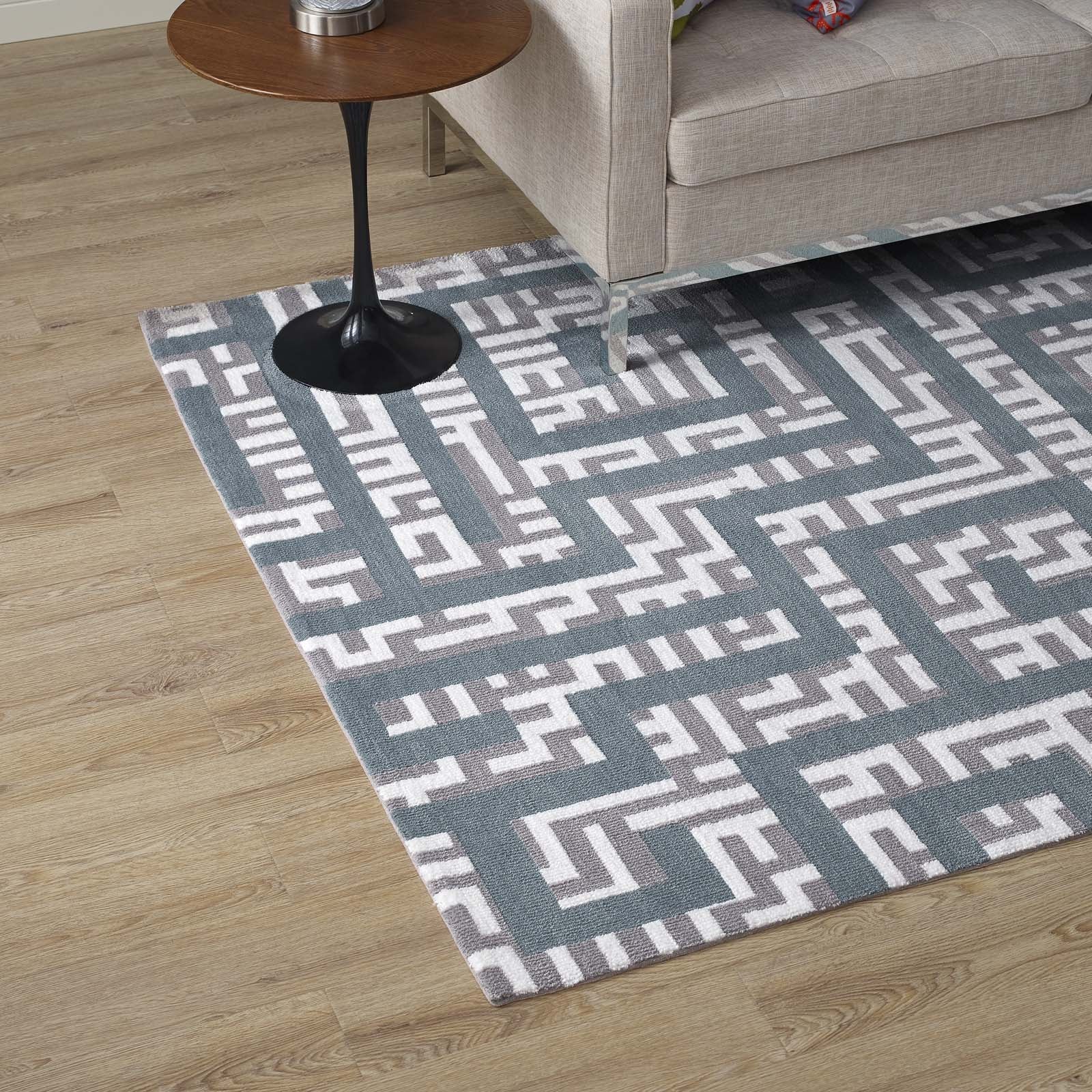 Nahia Geometric Maze Area Rug - East Shore Modern Home Furnishings