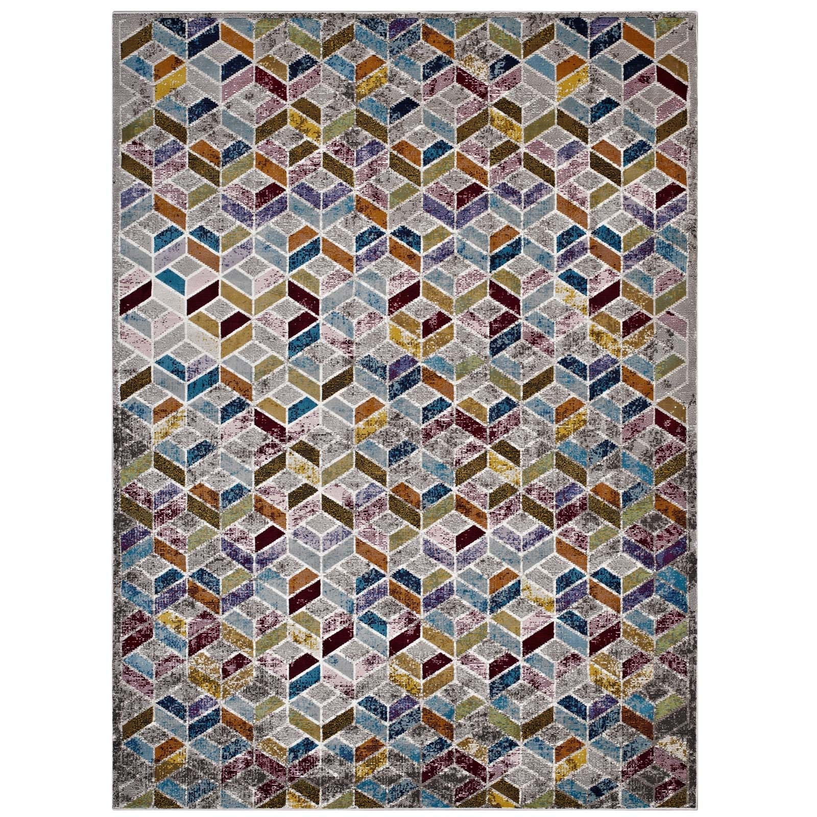 Laleh Geometric Mosaic 4x6 Area Rug