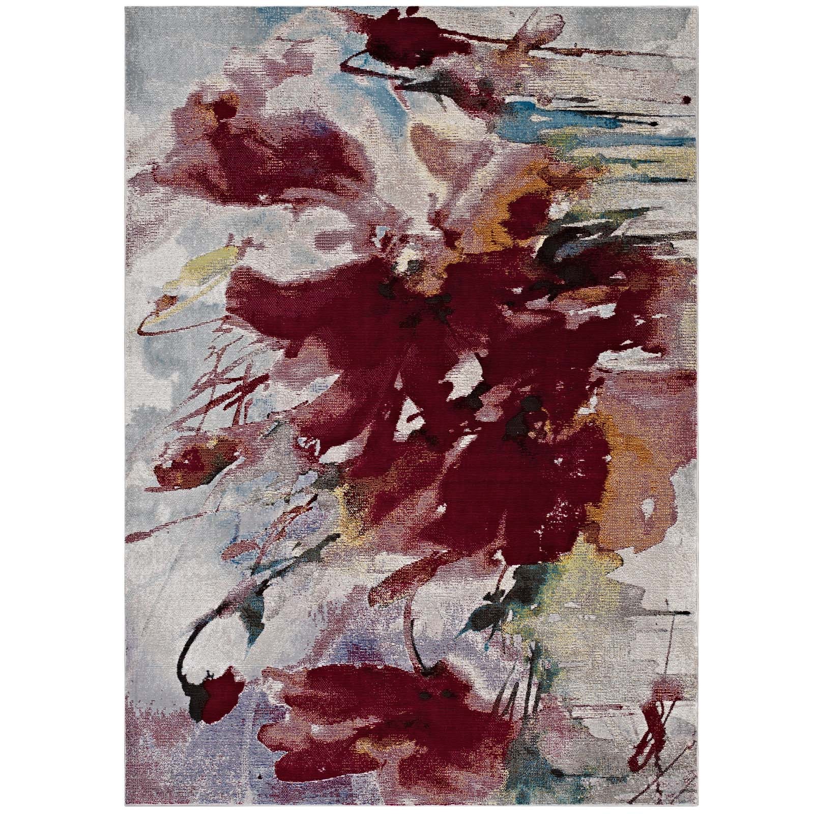 Blume Abstract Floral Area Rug - East Shore Modern Home Furnishings