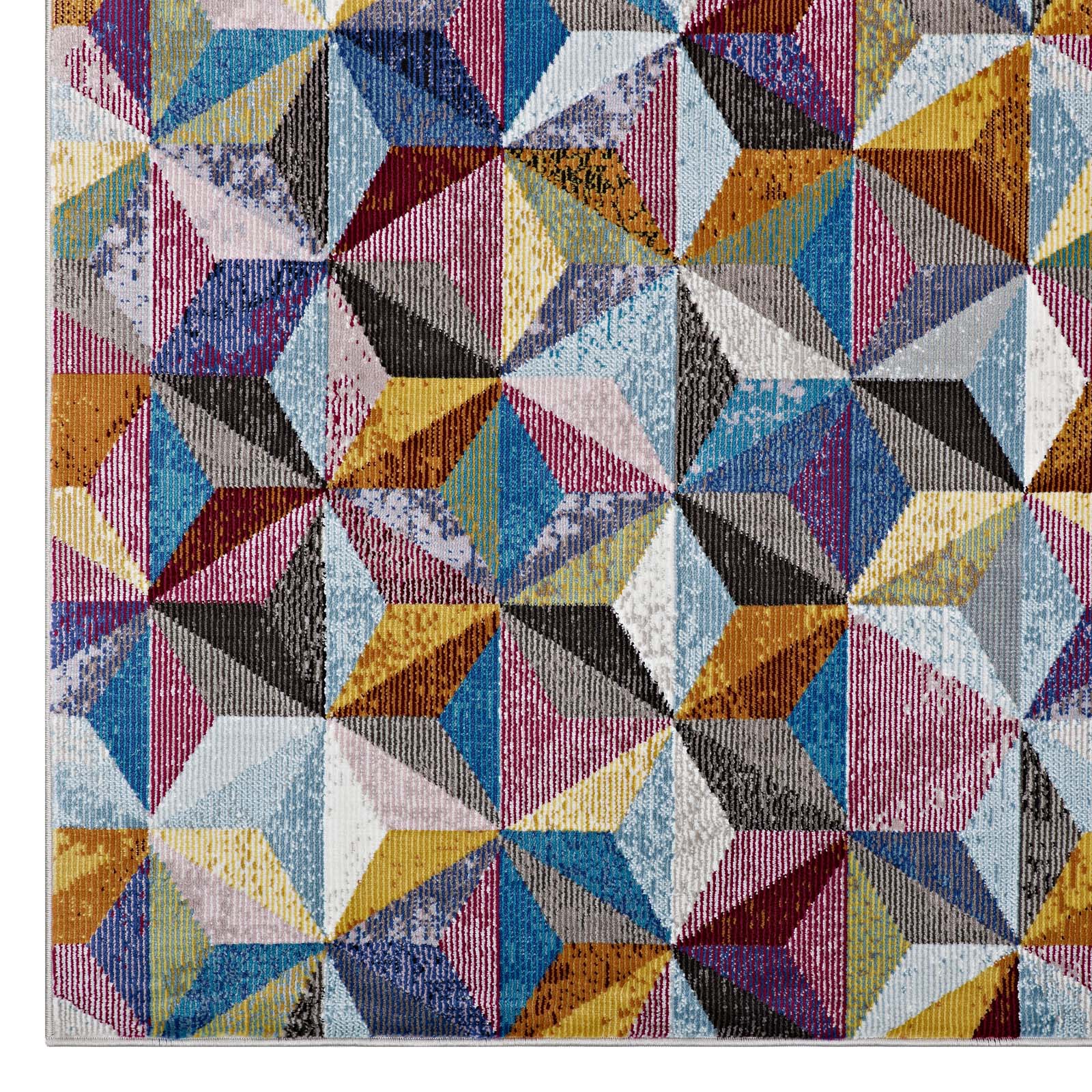 Arisa Geometric Hexagon Mosaic Area Rug - East Shore Modern Home Furnishings