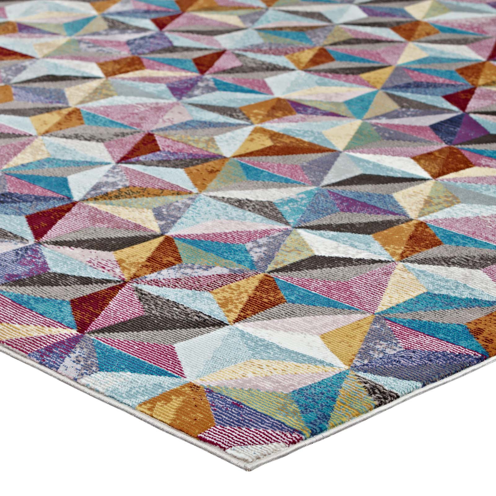 Arisa Geometric Hexagon Mosaic Area Rug - East Shore Modern Home Furnishings