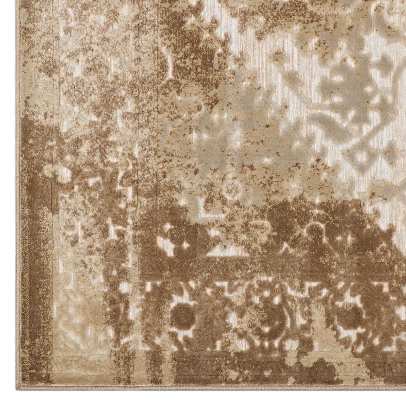 Rosina Distressed Persian Vintage Medallion Area Rug - East Shore Modern Home Furnishings