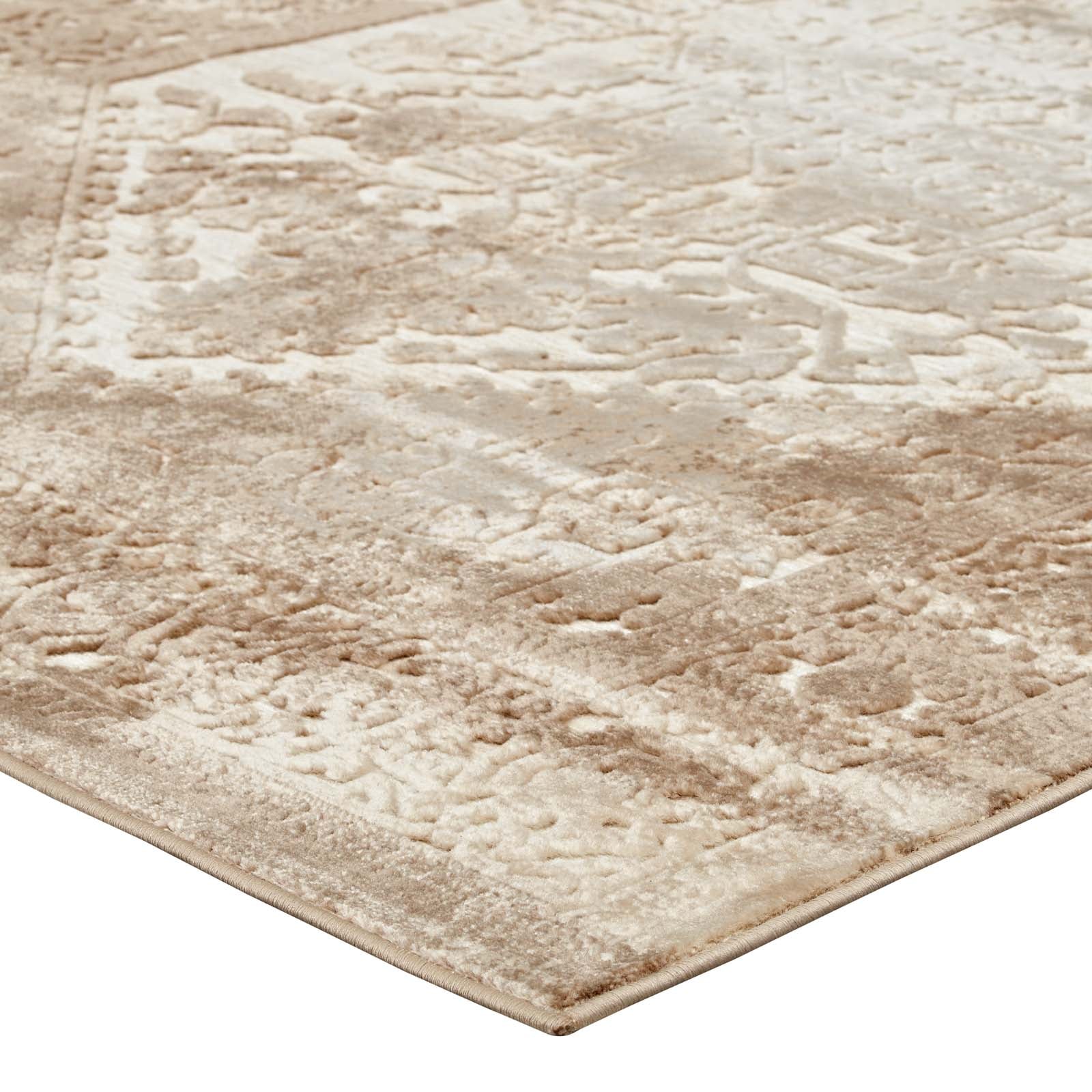 Rosina Distressed Persian Vintage Medallion Area Rug - East Shore Modern Home Furnishings