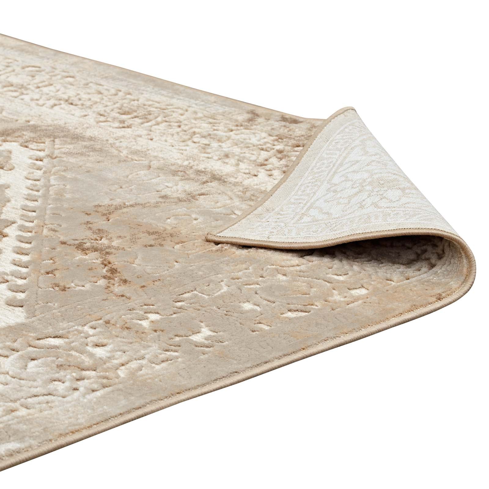 Rosina Distressed Persian Vintage Medallion Area Rug - East Shore Modern Home Furnishings