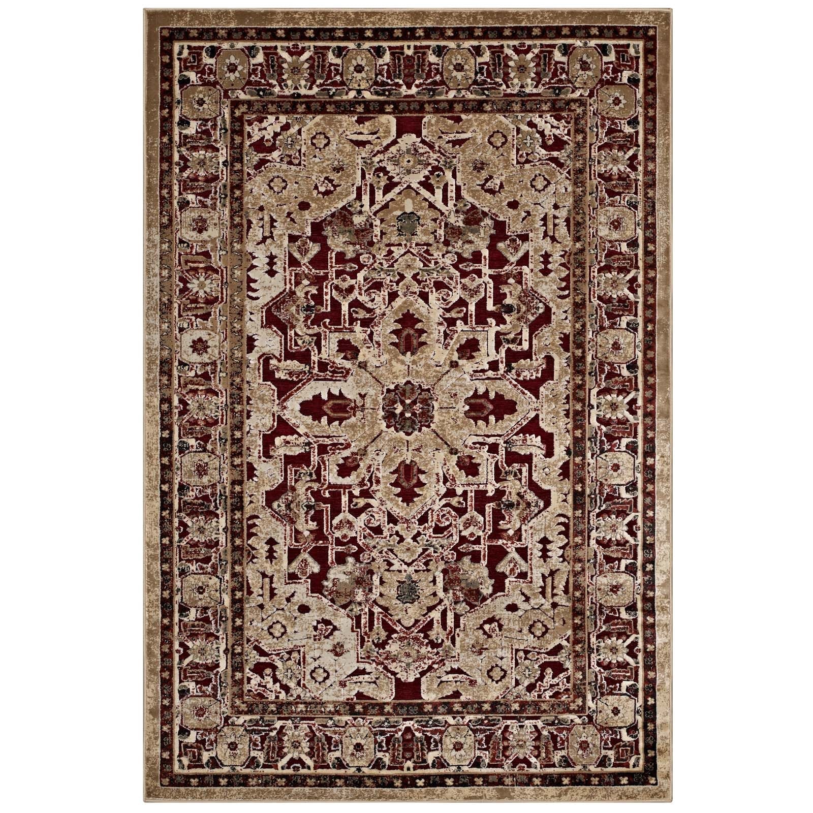 Grania Ornate Vintage Floral Turkish Area Rug - East Shore Modern Home Furnishings