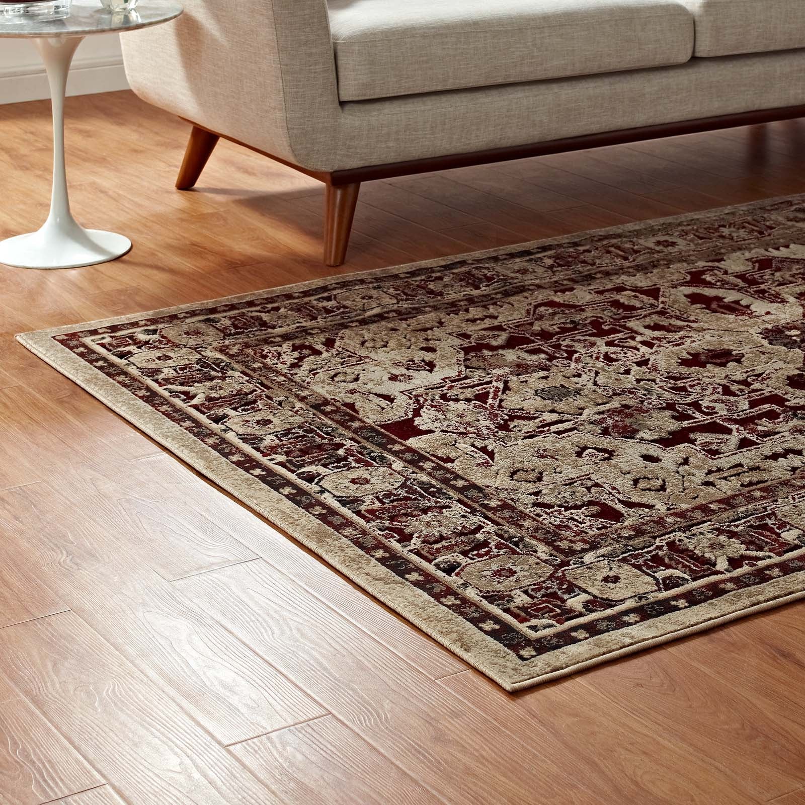 Grania Ornate Vintage Floral Turkish Area Rug - East Shore Modern Home Furnishings
