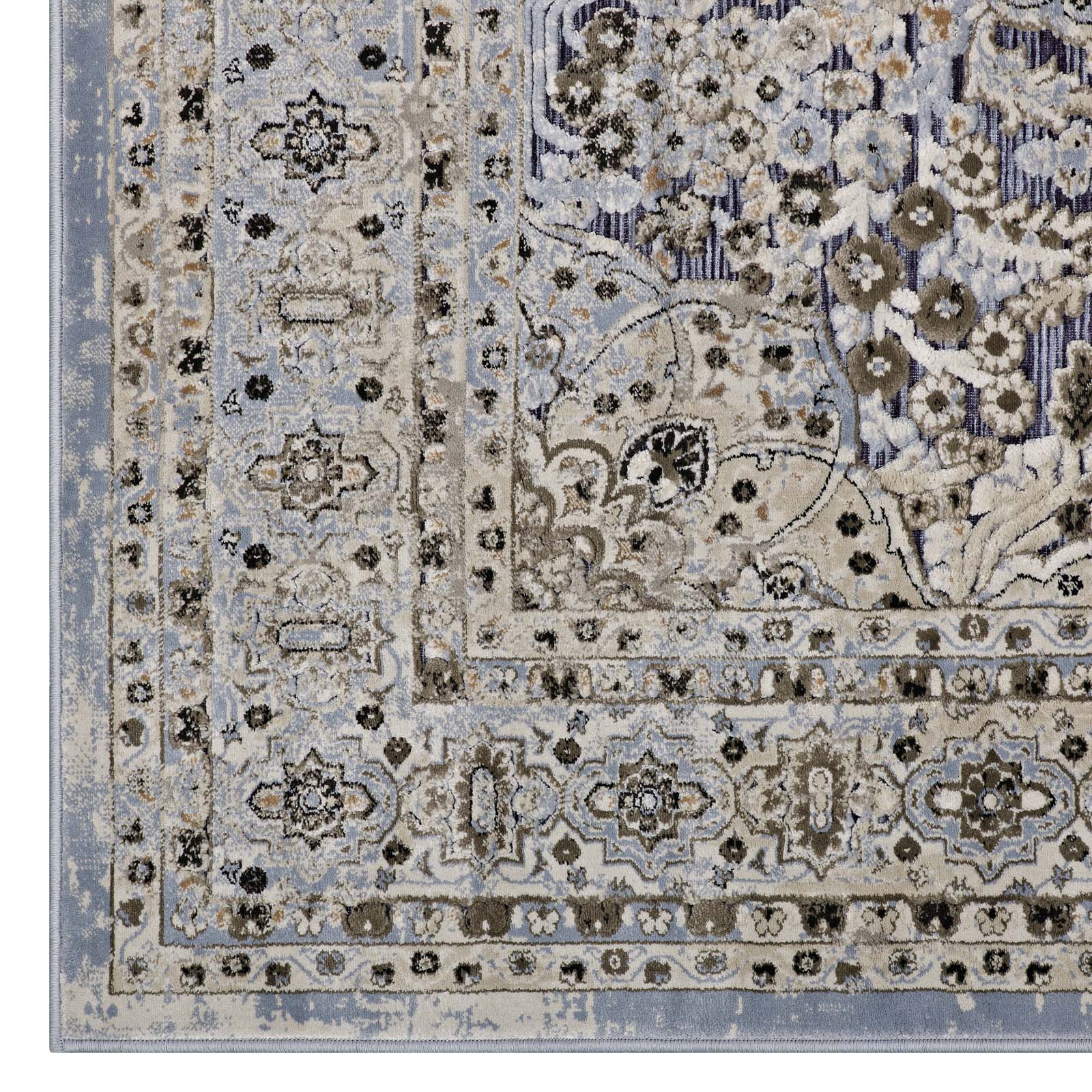 Elqenna Ornate Vintage Floral Turkish 5x8 Area Rug - East Shore Modern Home Furnishings