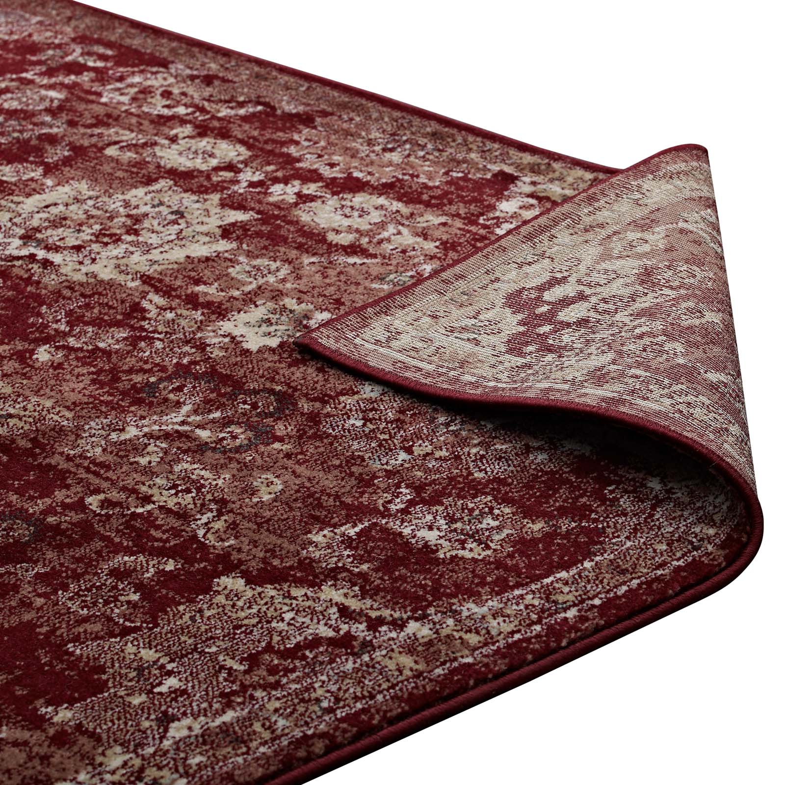 Cynara Distressed Floral Persian Medallion Area Rug