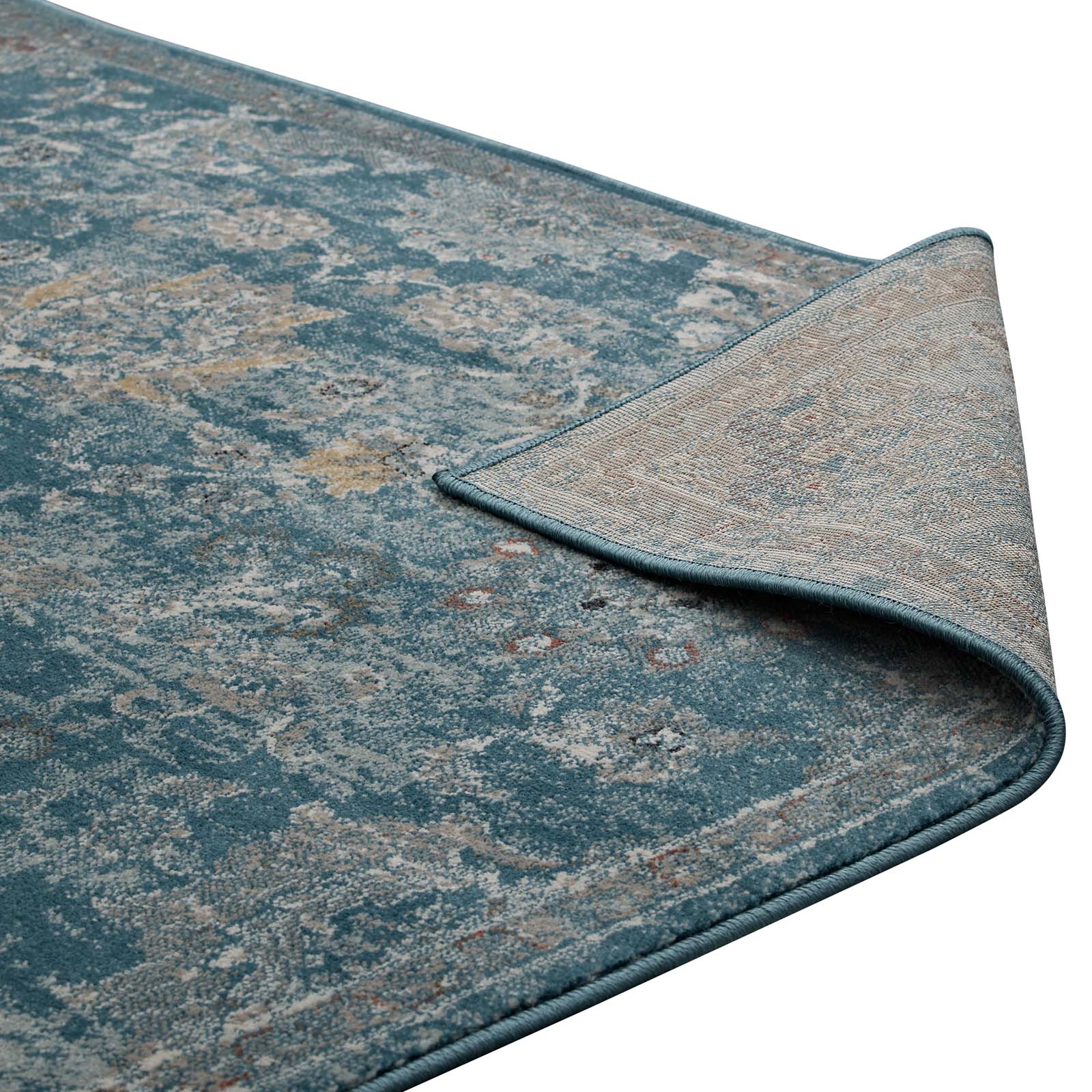 Cynara Distressed Floral Persian Medallion Area Rug