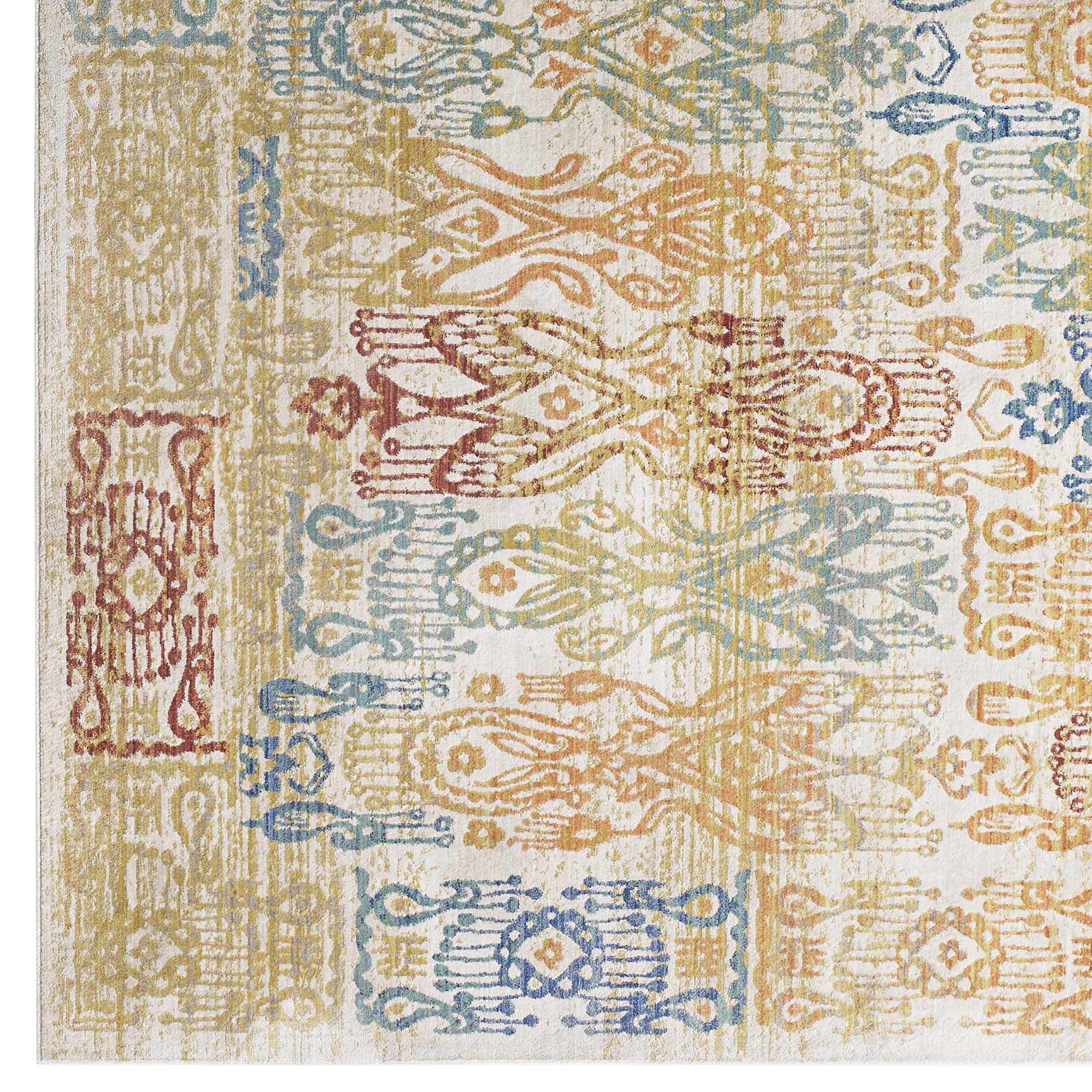 Solimar Distressed Southwestern Aztec Area Rug - East Shore Modern Home Furnishings