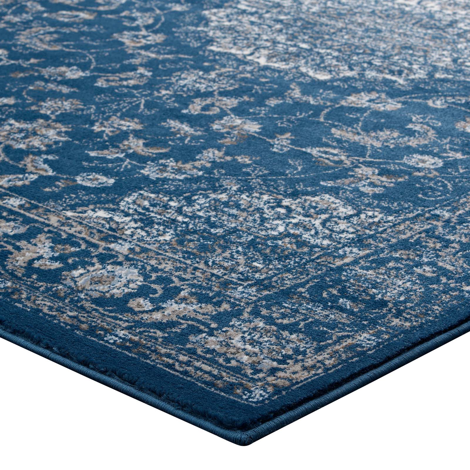 Lilja Distressed Vintage Persian Medallion 5x8 Area Rug - East Shore Modern Home Furnishings