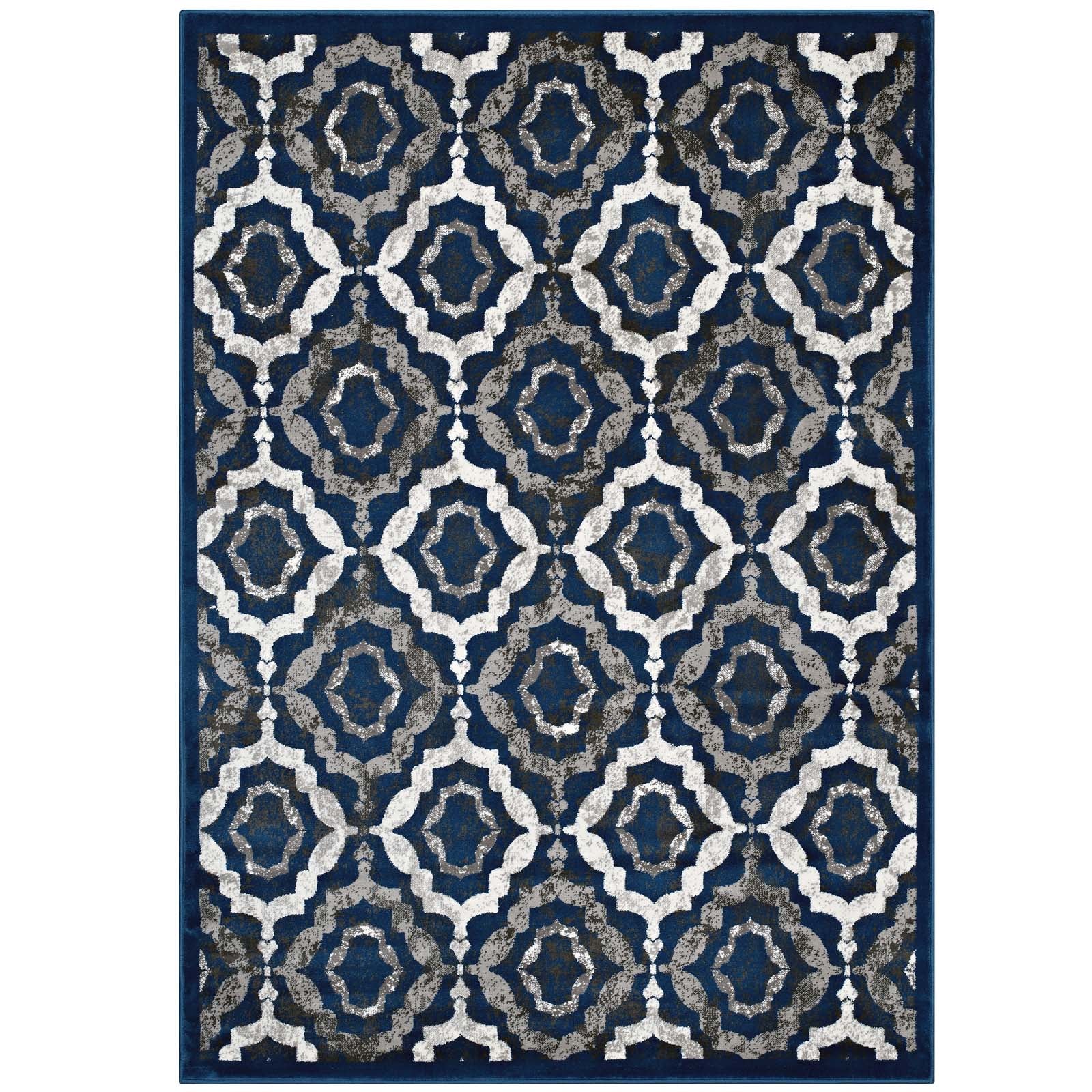 Kalinda Rustic Vintage Moroccan Trellis Area Rug - East Shore Modern Home Furnishings