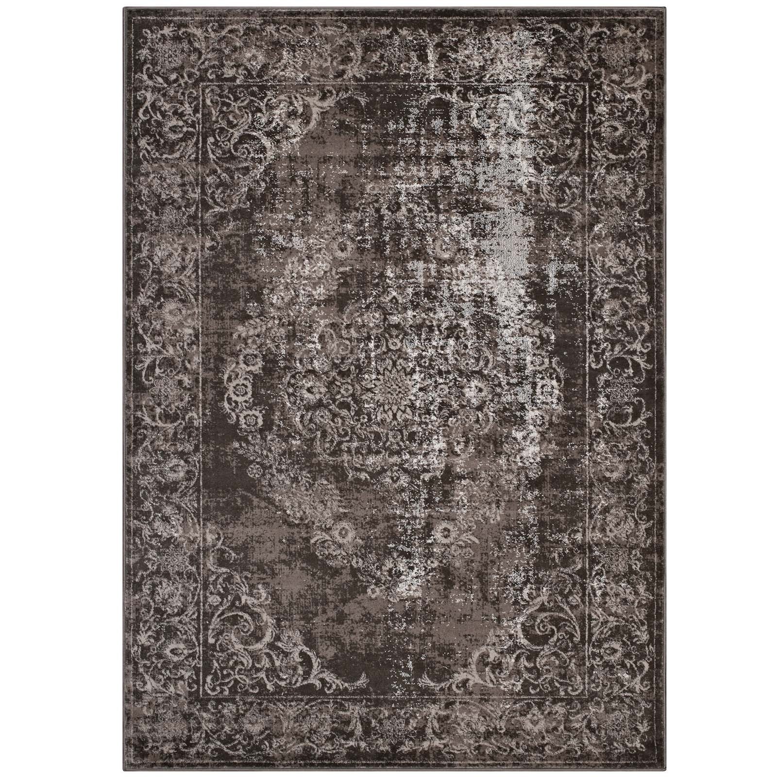 Gamela Rustic Vintage Ornate Floral Medallion Area Rug - East Shore Modern Home Furnishings