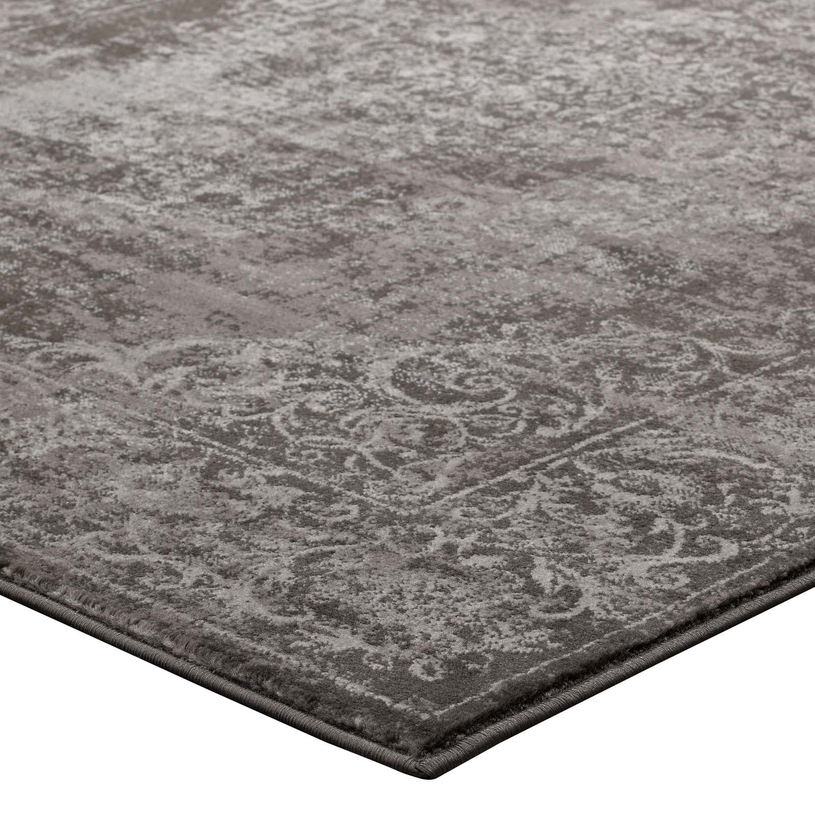 Gamela Rustic Vintage Ornate Floral Medallion Area Rug
