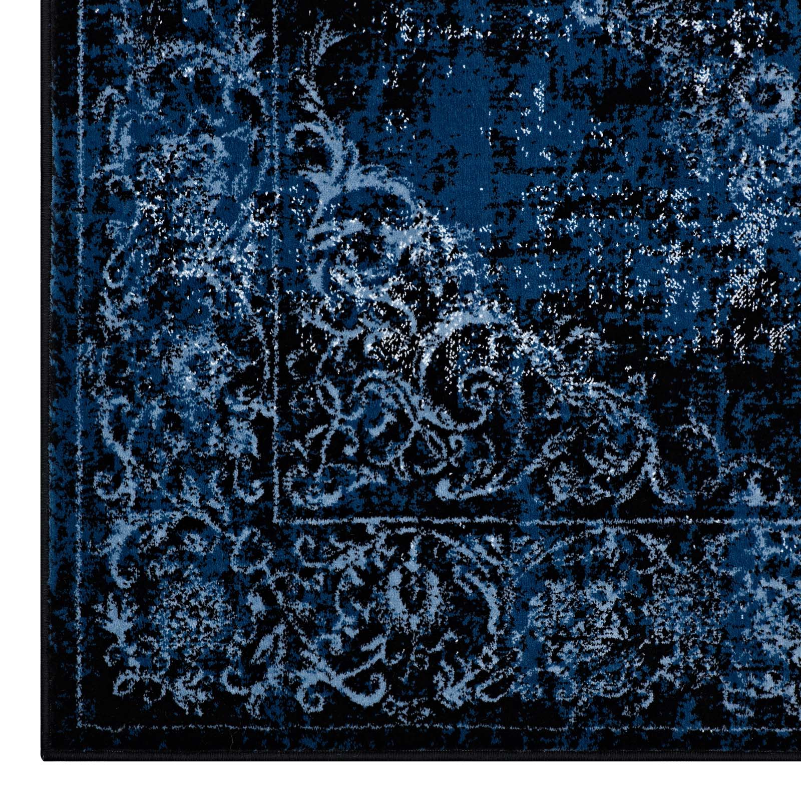 Gamela Rustic Vintage Ornate Floral Medallion Area Rug