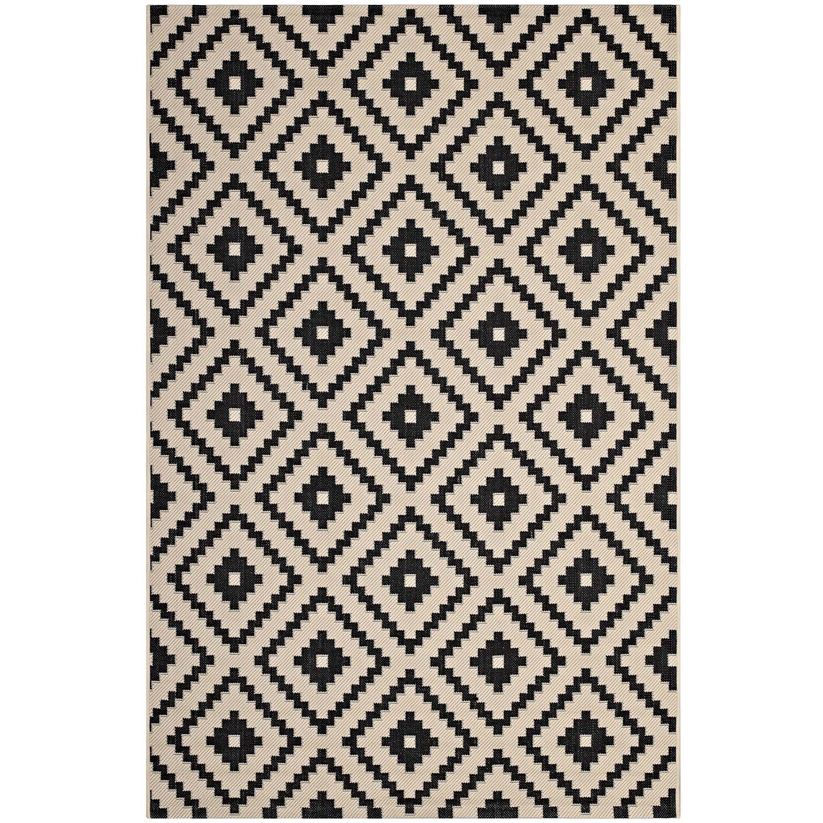 Perplex  Geometric Diamond Trellis Indoor and Outdoor Area Rug