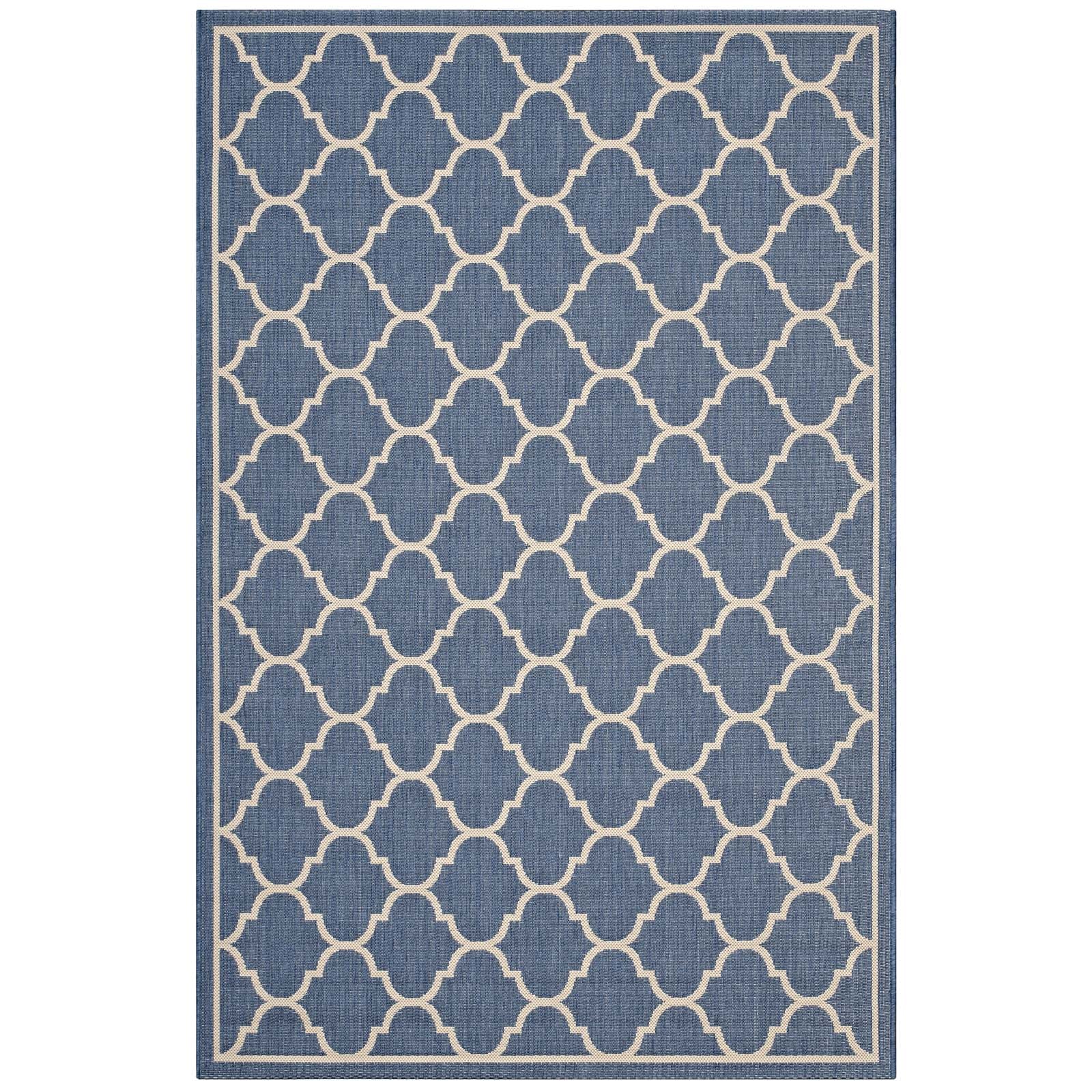 Avena Moroccan Quatrefoil Trellis Indoor and Outdoor Area Rug - East Shore Modern Home Furnishings