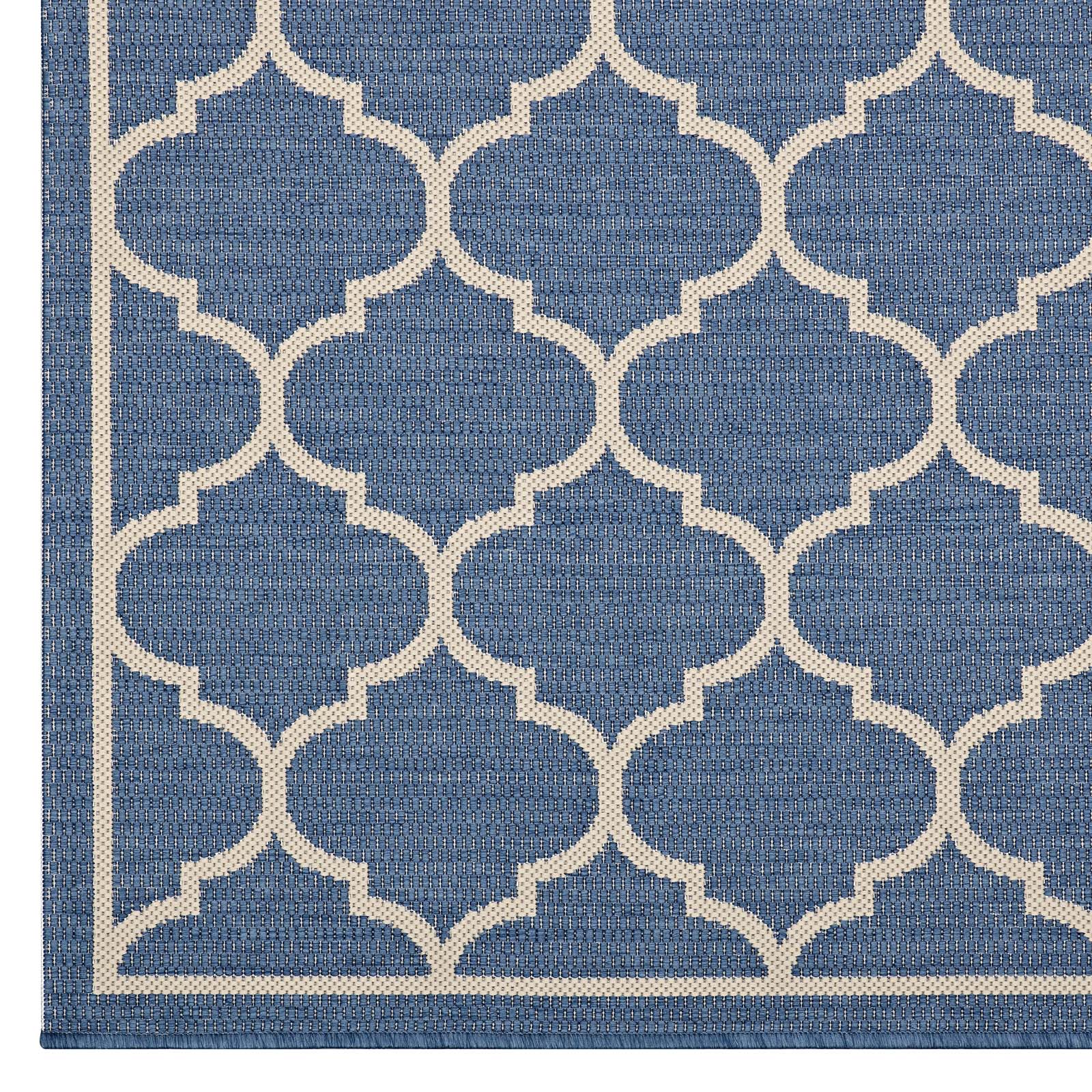 Avena Moroccan Quatrefoil Trellis Indoor and Outdoor Area Rug - East Shore Modern Home Furnishings