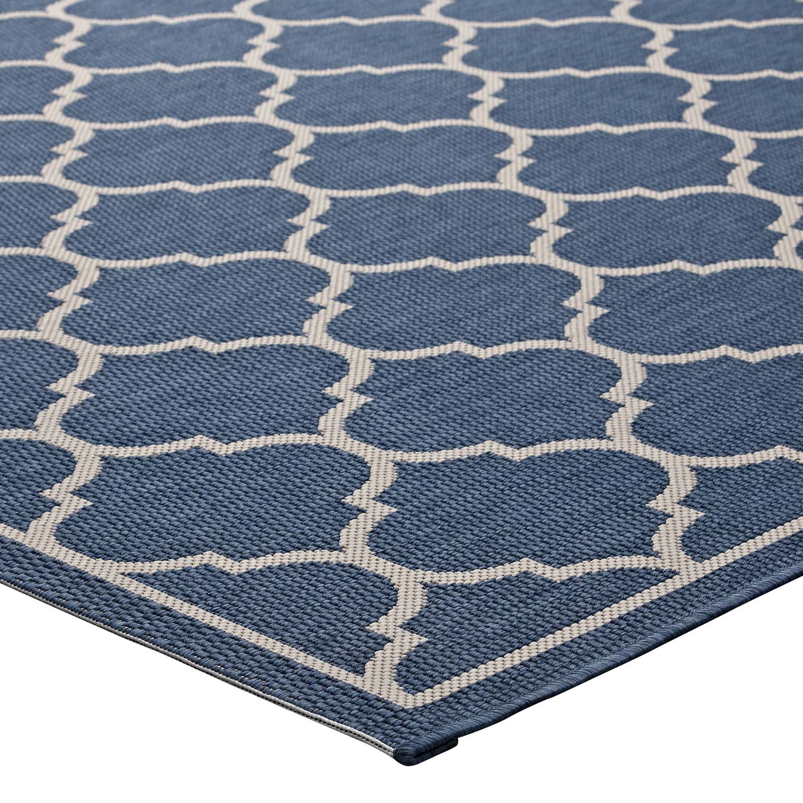 Avena Moroccan Quatrefoil Trellis Indoor and Outdoor Area Rug - East Shore Modern Home Furnishings