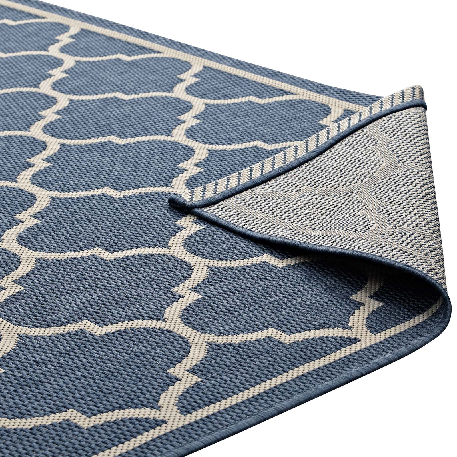 Avena Moroccan Quatrefoil Trellis Indoor and Outdoor Area Rug - East Shore Modern Home Furnishings