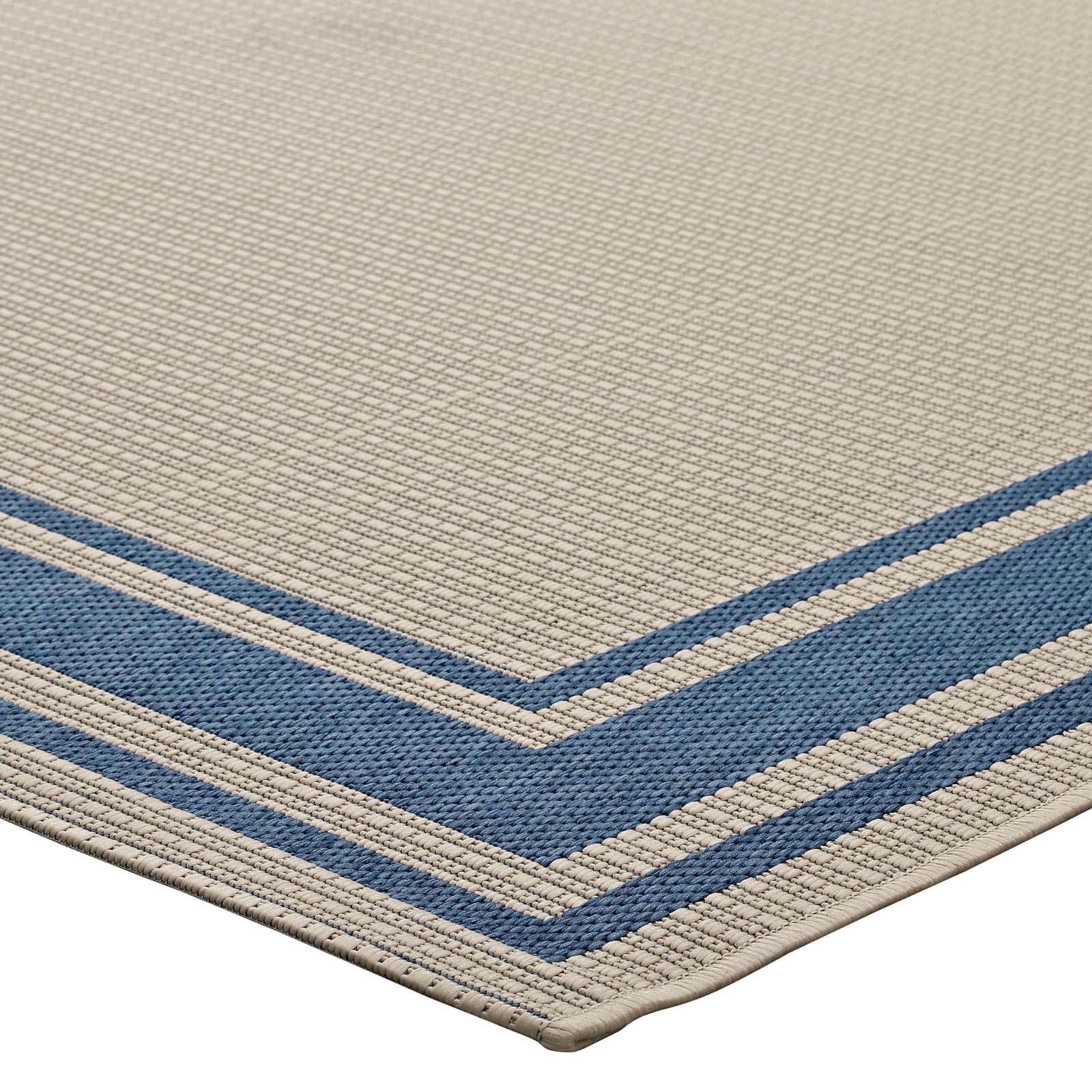 Rim Solid Border Indoor and Outdoor Area Rug - East Shore Modern Home Furnishings