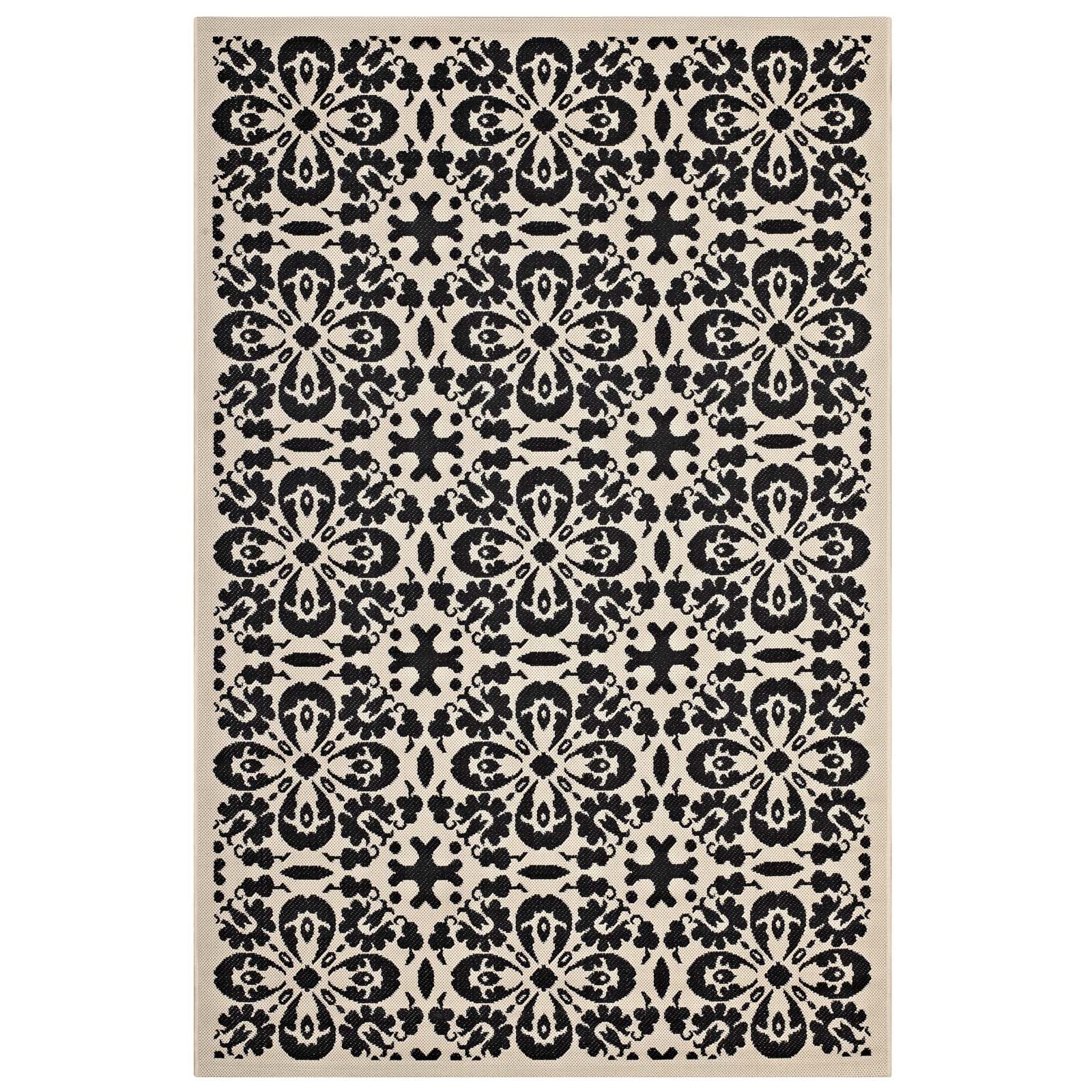 Ariana Vintage Floral Trellis Indoor and Outdoor Area Rug