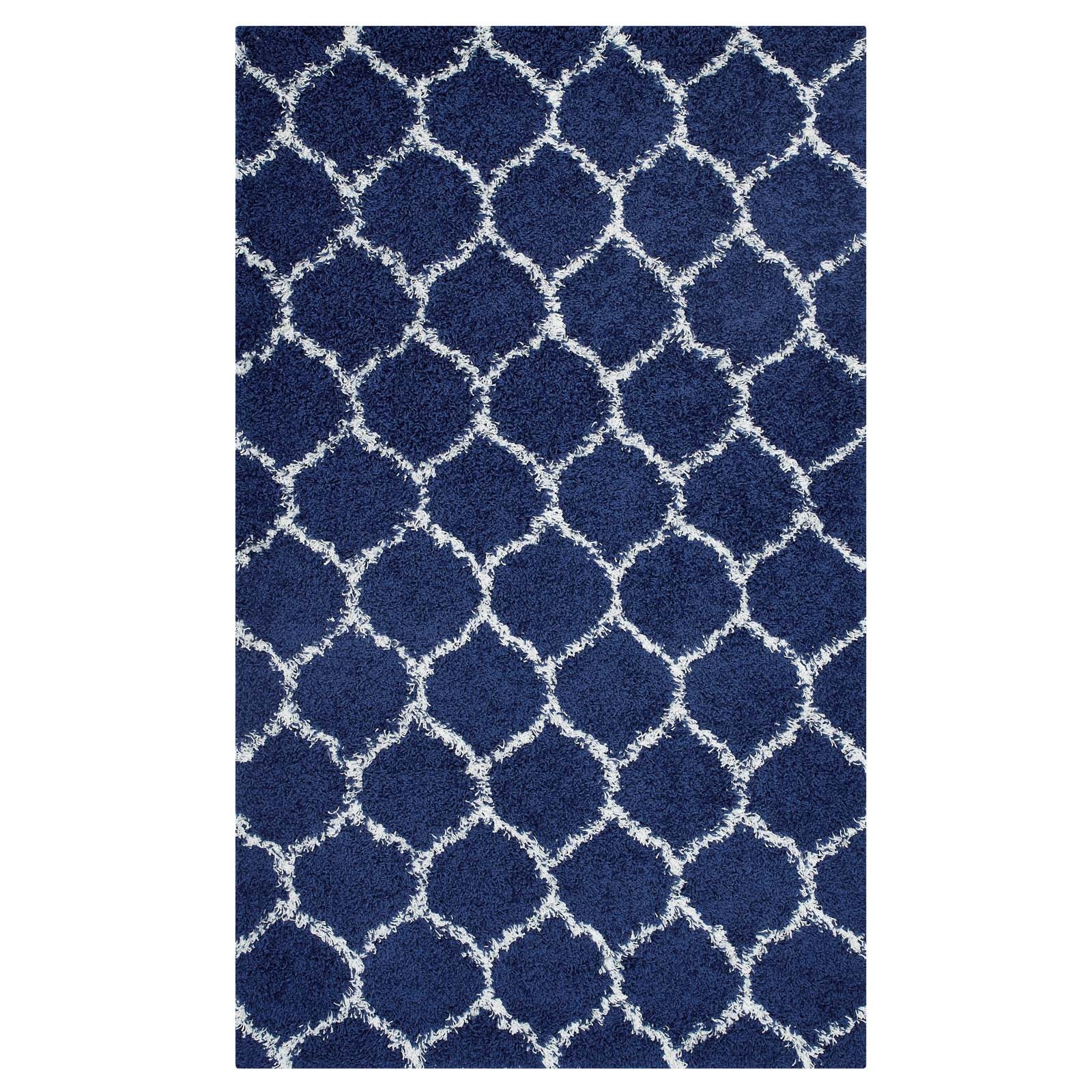 Solvea Moroccan Trellis Shag Area Rug - East Shore Modern Home Furnishings