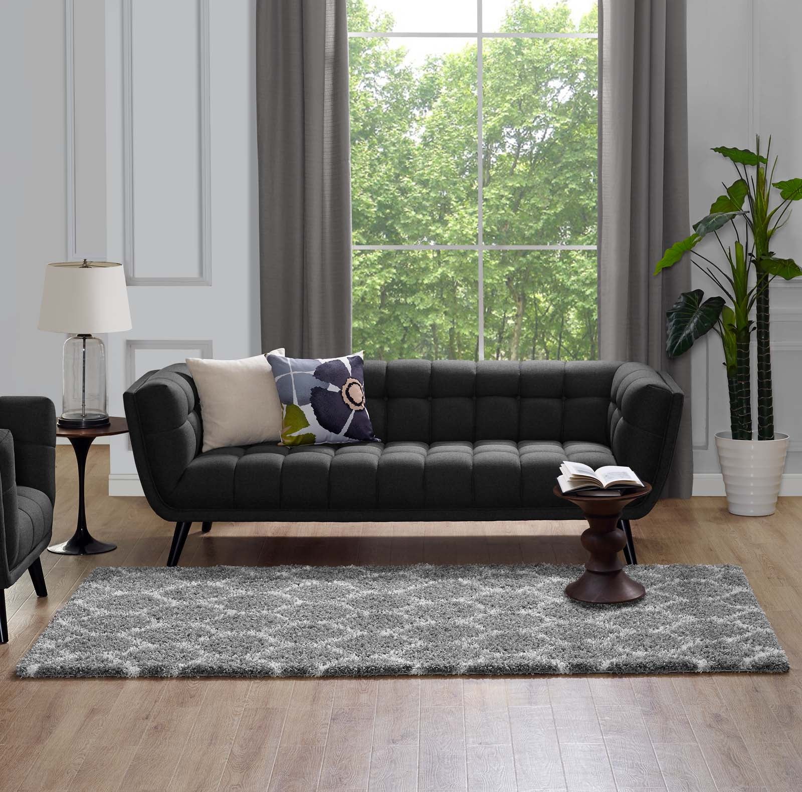 Solvea Moroccan Trellis Shag Area Rug