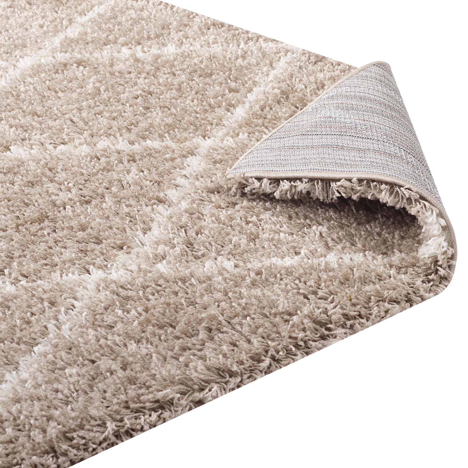 Toryn Diamond Lattice Shag Area Rug - East Shore Modern Home Furnishings