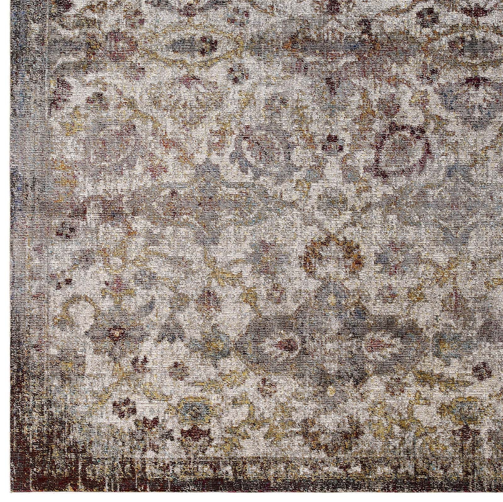 Success Kaede Distressed Vintage Floral Moroccan Trellis Area Rug