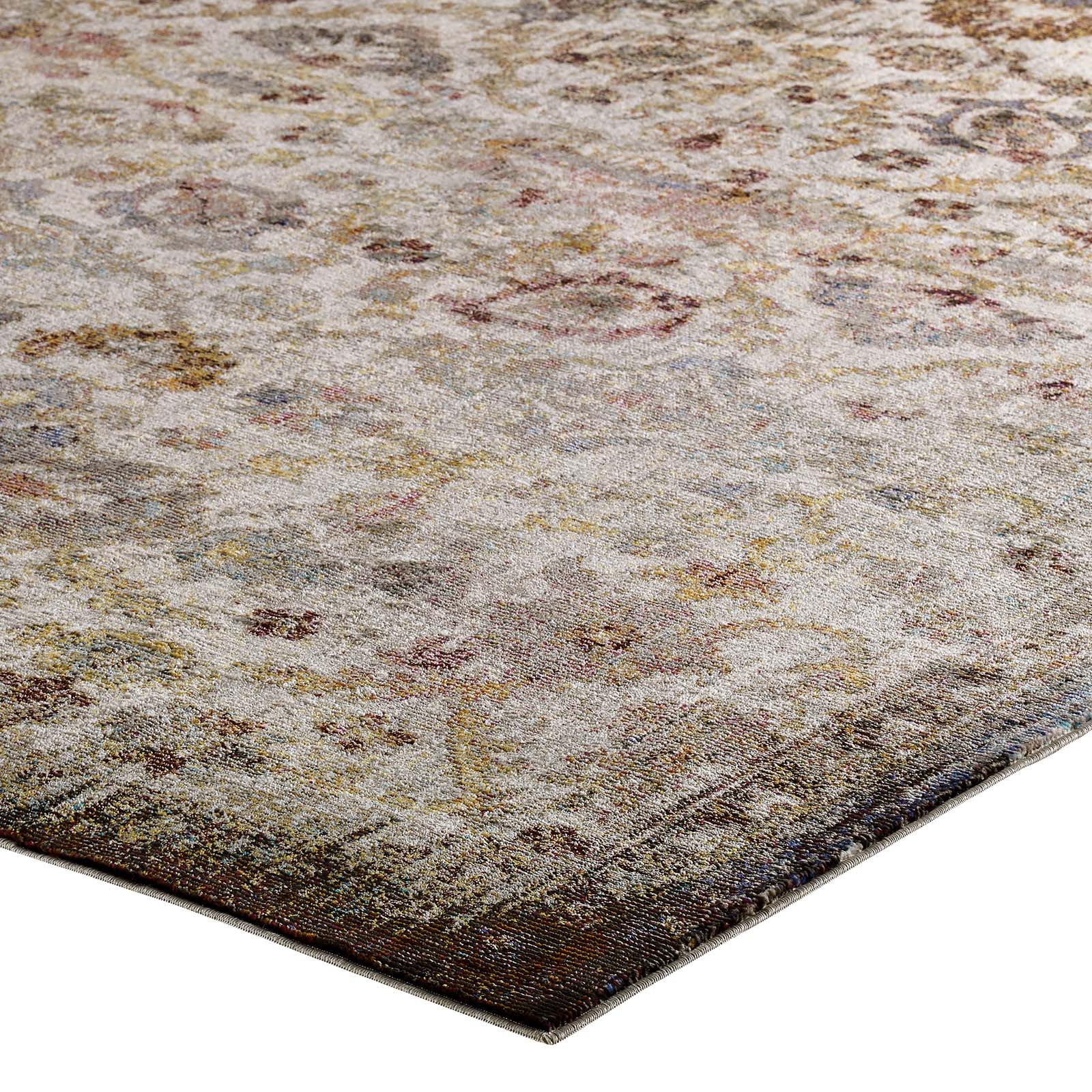 Success Kaede Distressed Vintage Floral Moroccan Trellis Area Rug