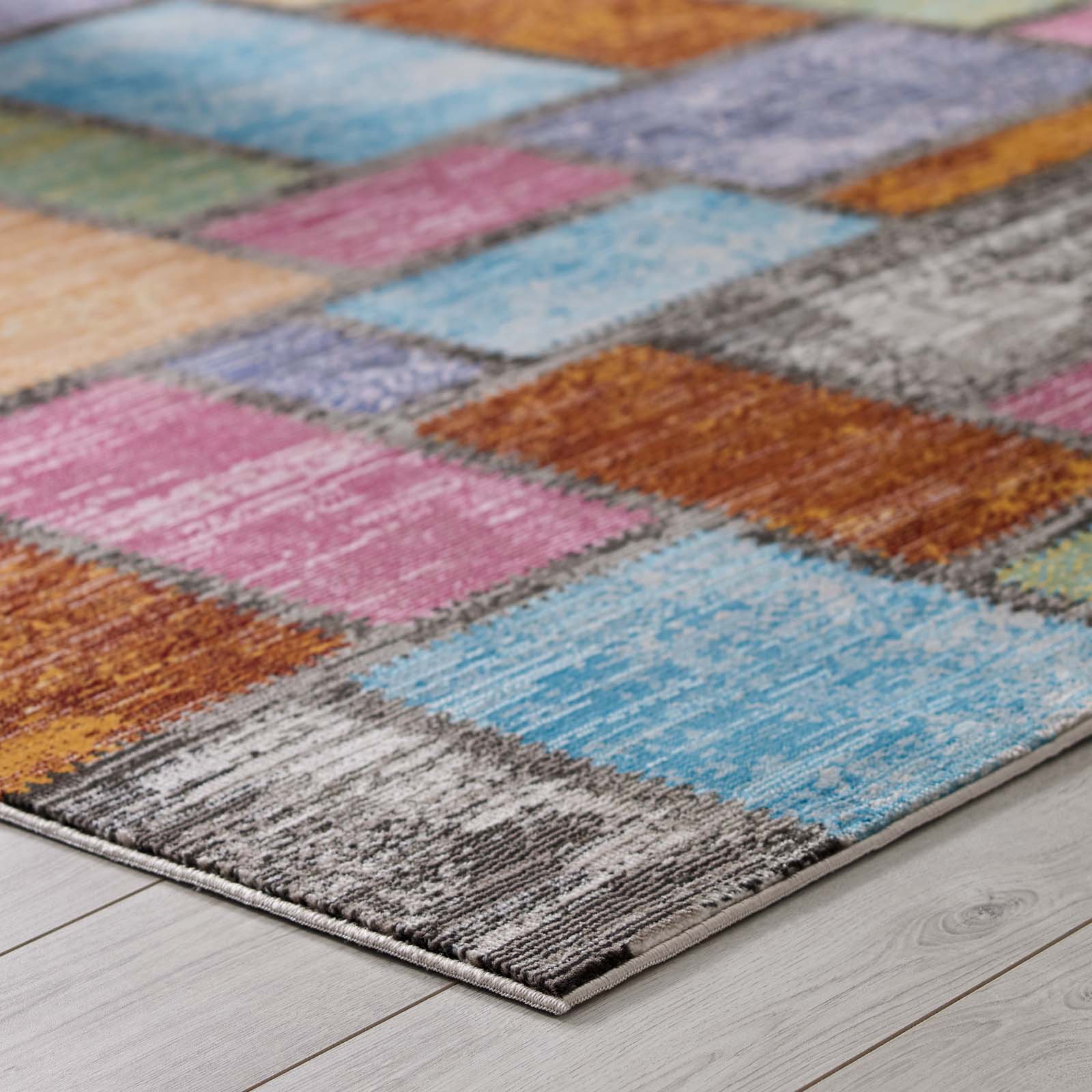 Success Nyssa Abstract Geometric Mosaic Area Rug - East Shore Modern Home Furnishings