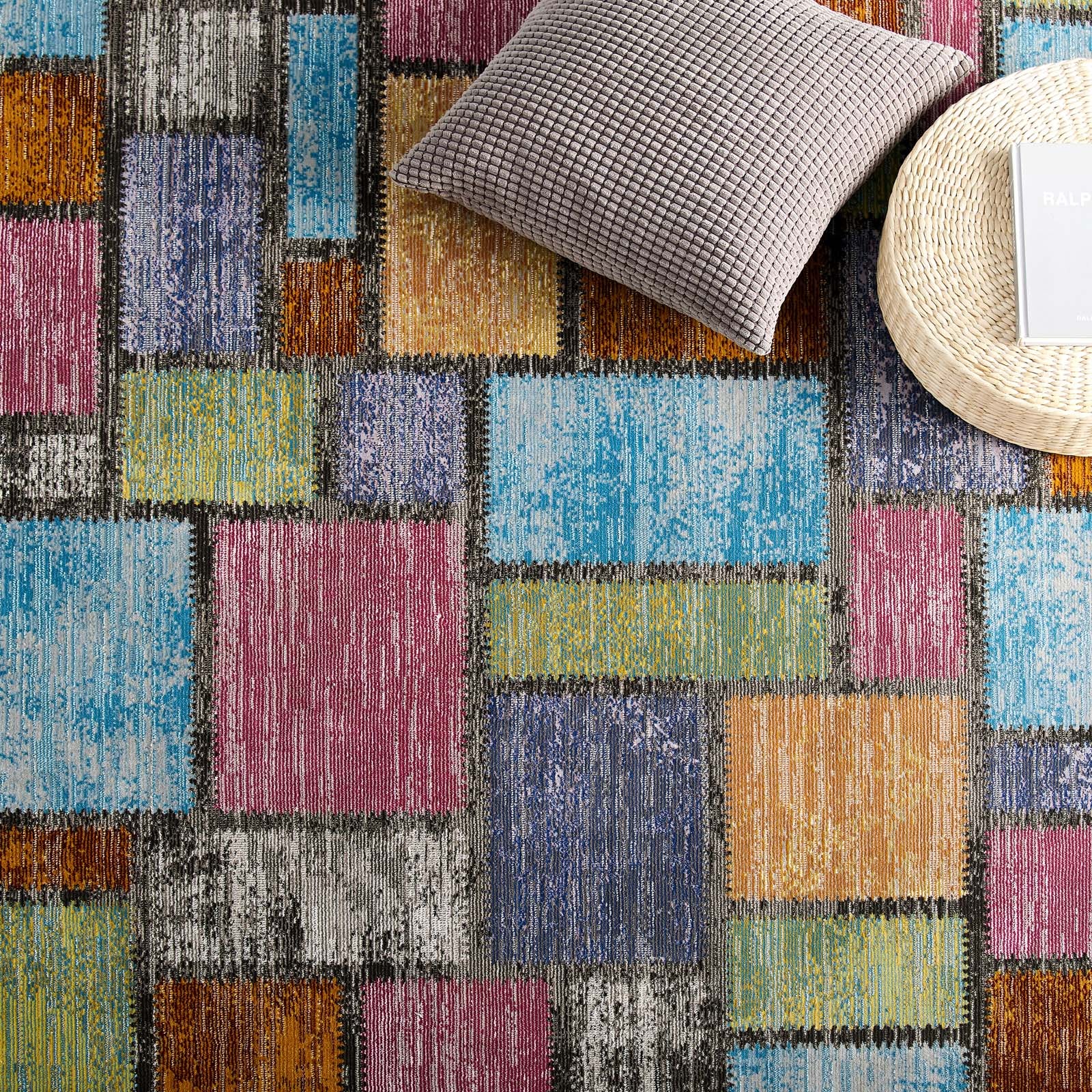 Success Nyssa Abstract Geometric Mosaic Area Rug - East Shore Modern Home Furnishings