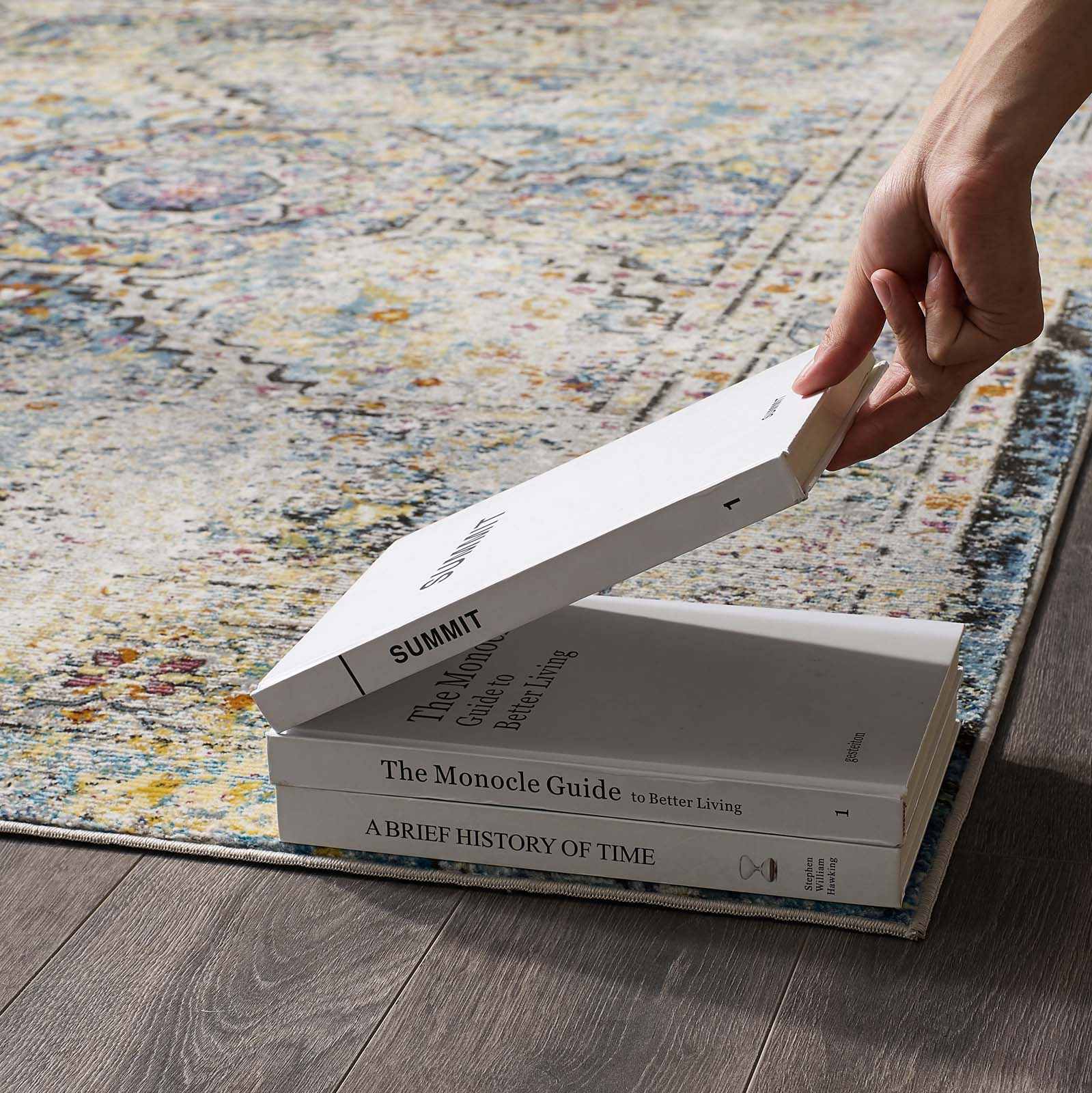 Success Jacinda Distressed Vintage Floral Persian Medallion 8x10 Area Rug - East Shore Modern Home Furnishings