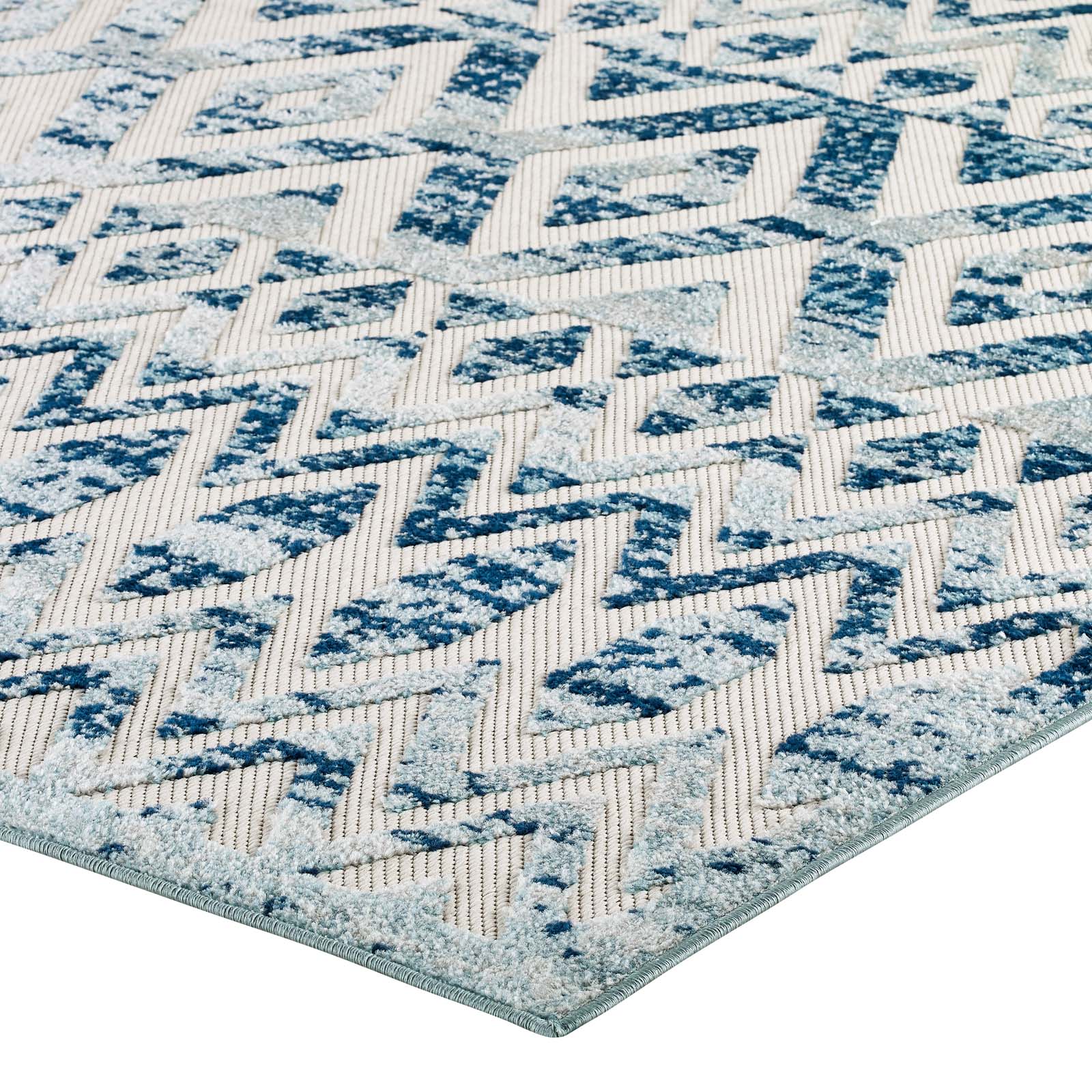 Reflect Tamako Diamond and Chevron Moroccan Trellis 5x8 Indoor / Outdoor Area Rug - East Shore Modern Home Furnishings