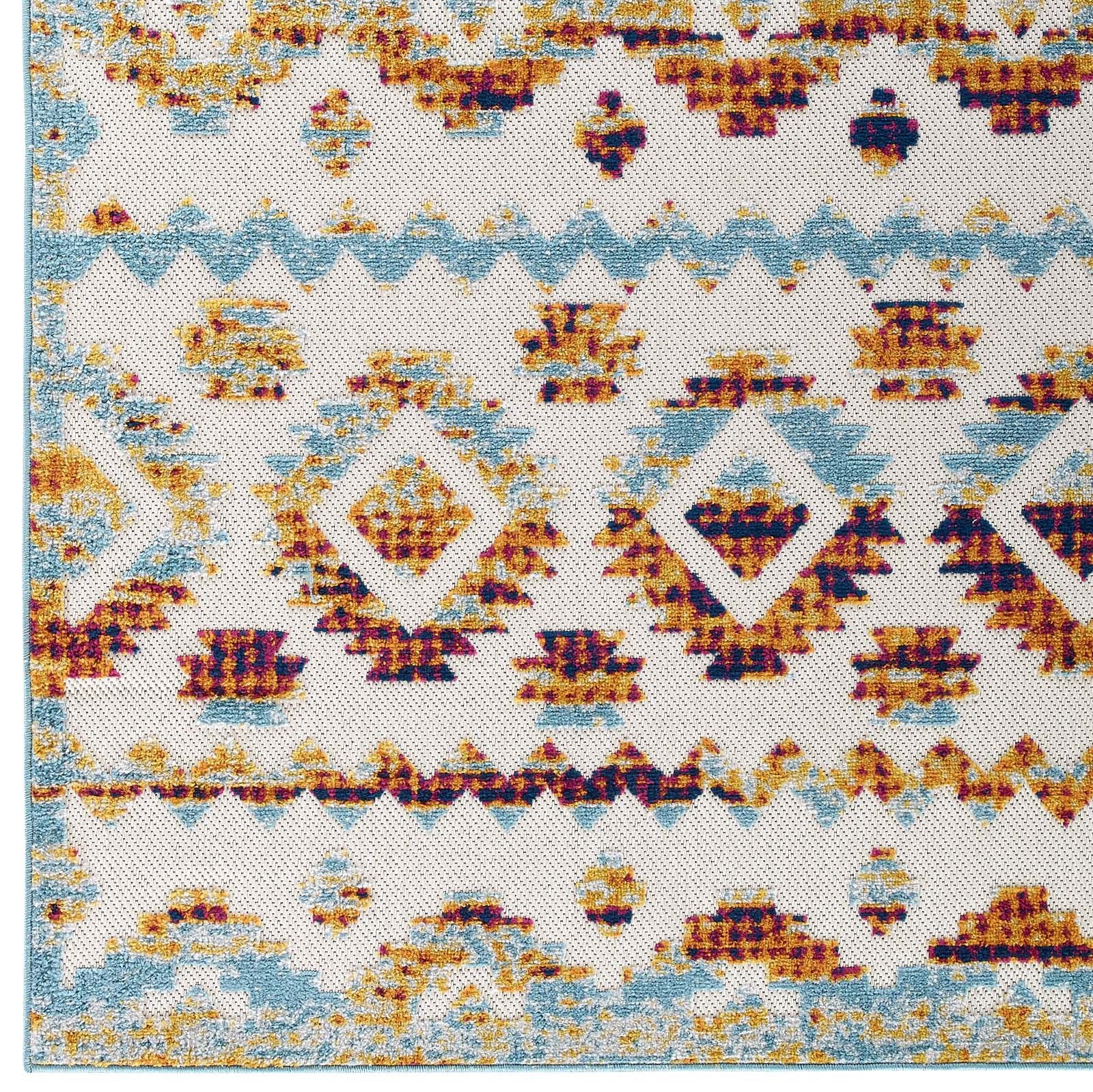 Reflect Takara Abstract Diamond Moroccan Trellis 8x10 Indoor and Outdoor Area Rug - East Shore Modern Home Furnishings