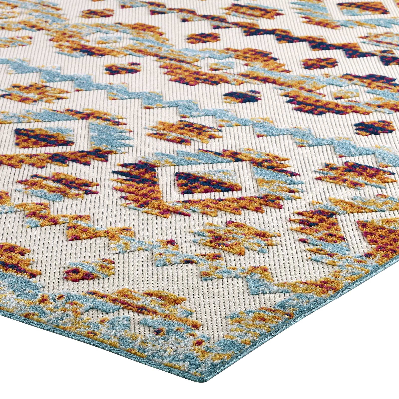 Reflect Takara Abstract Diamond Moroccan Trellis 8x10 Indoor and Outdoor Area Rug - East Shore Modern Home Furnishings