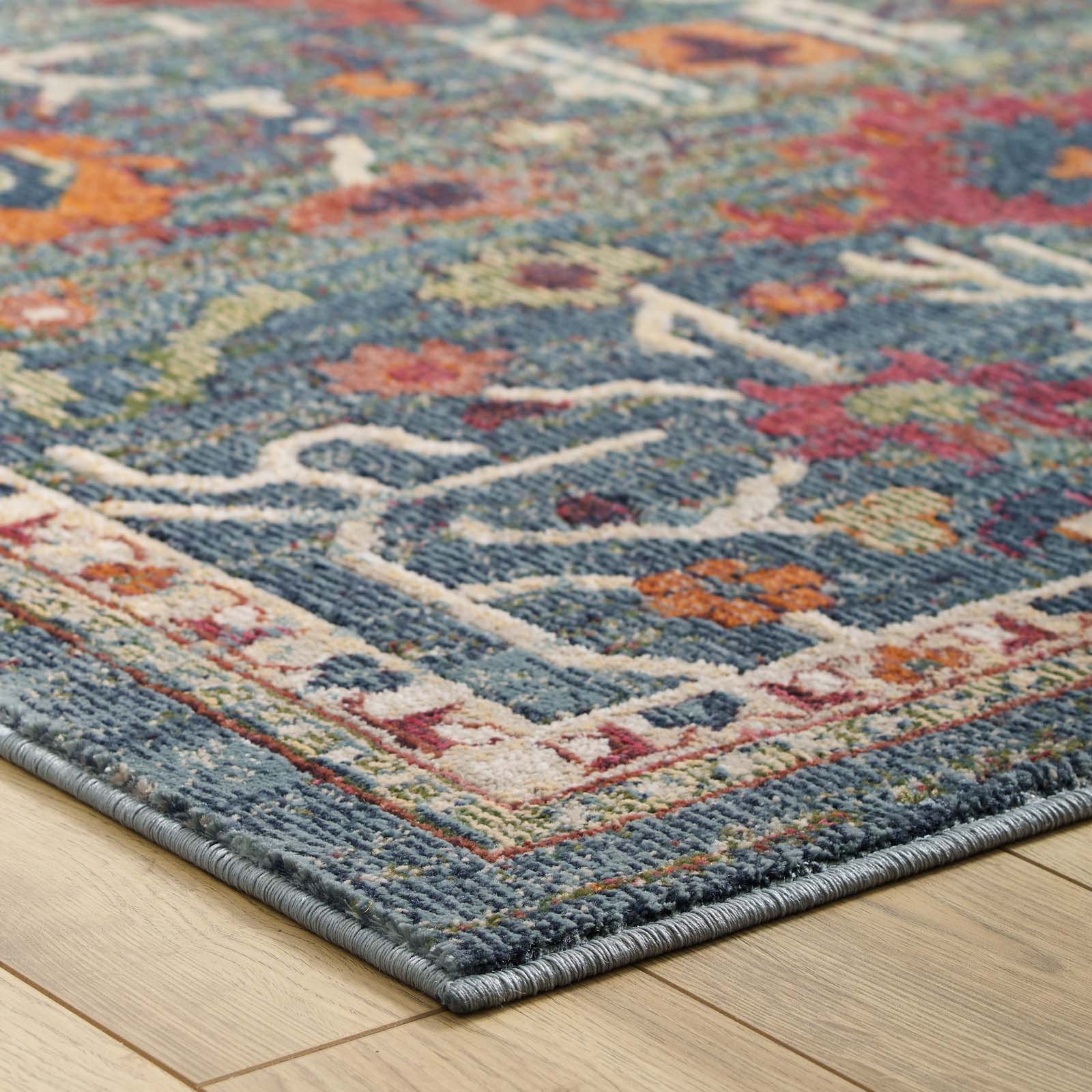 Tribute Every Distressed Vintage Floral Area Rug - East Shore Modern Home Furnishings