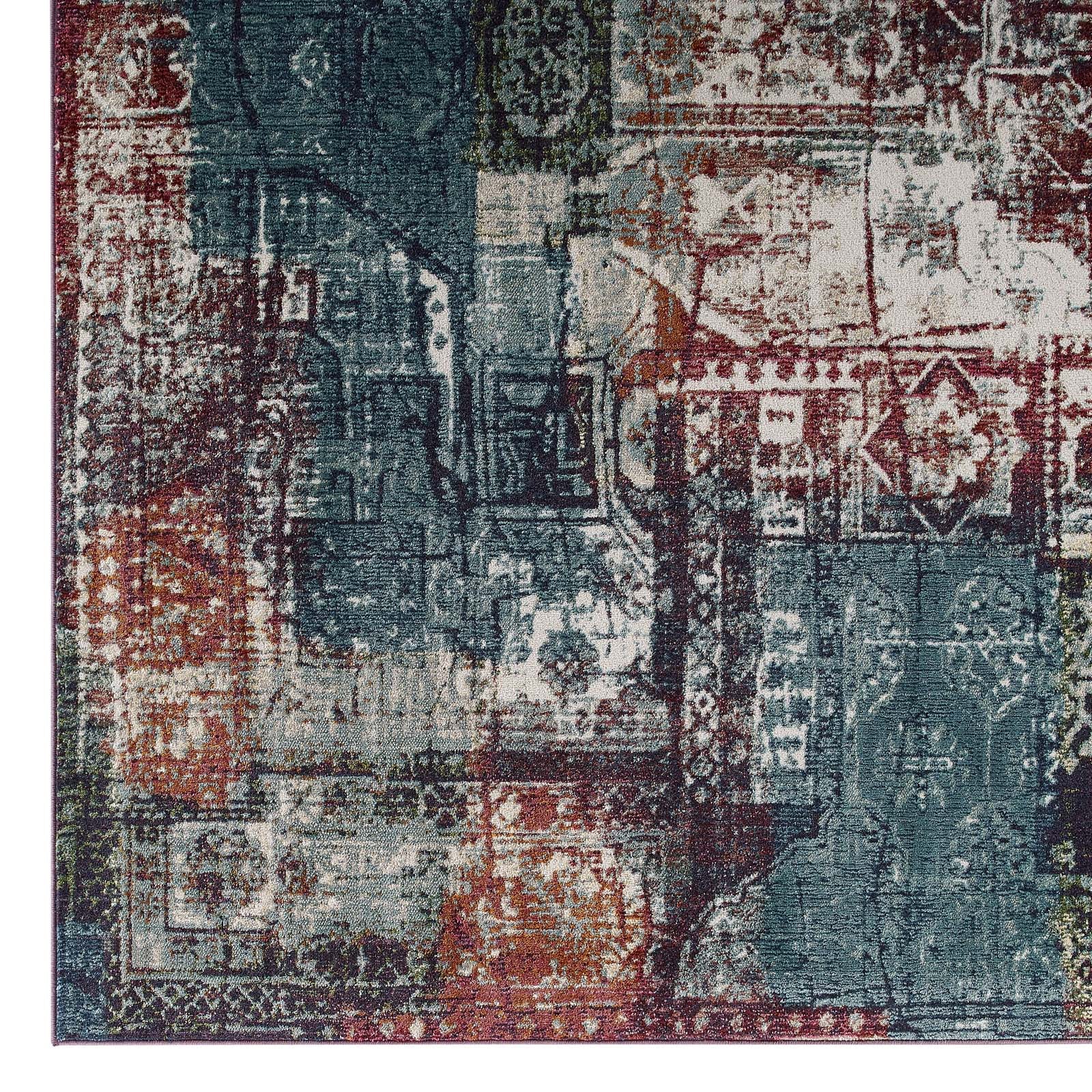 Tribute Elowen Contemporary Modern Vintage Mosaic Area Rug - East Shore Modern Home Furnishings