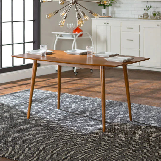 60" Mid Century Wood Dining Table - East Shore Modern Home Furnishings