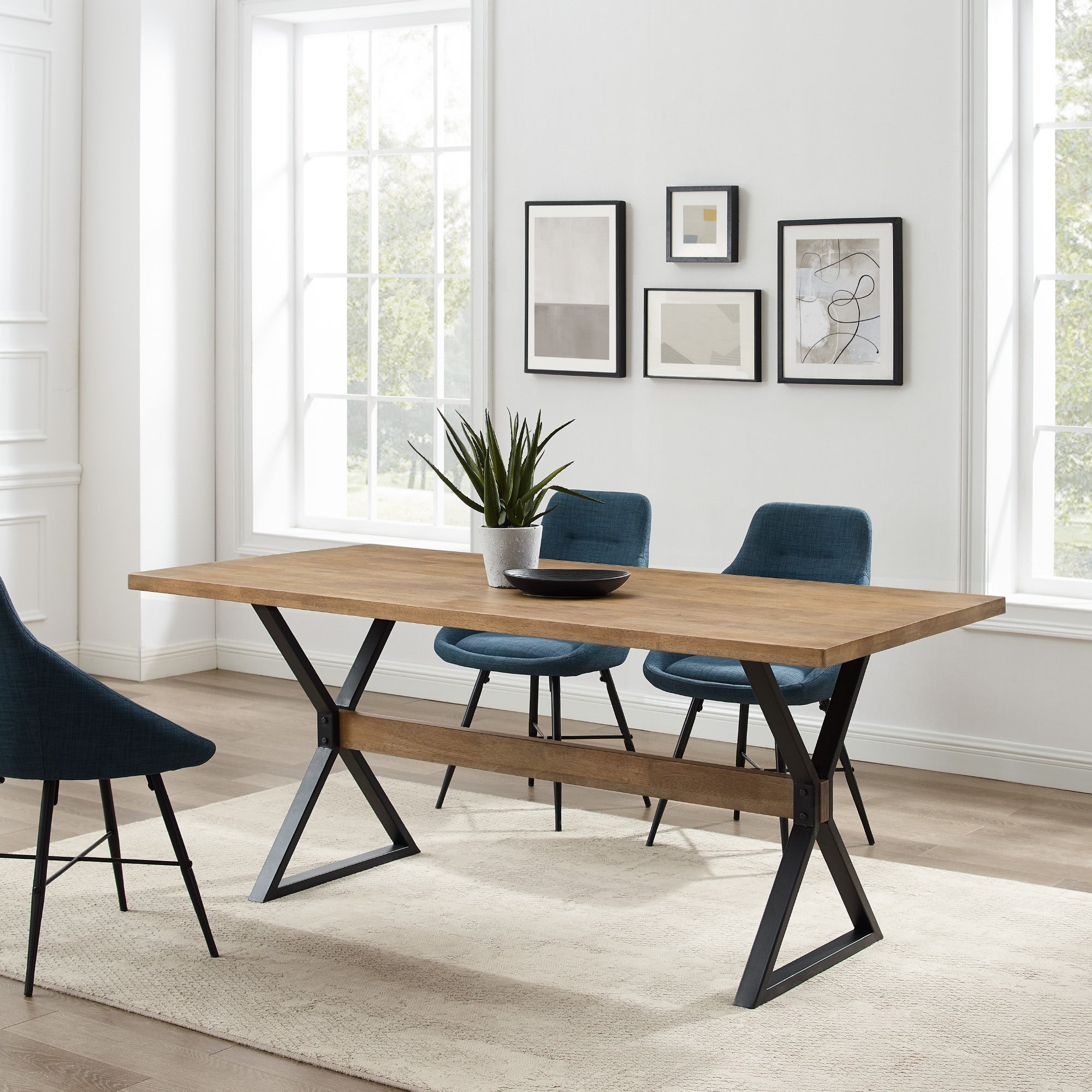 Amherst 72" X Leg Dining Table - East Shore Modern Home Furnishings