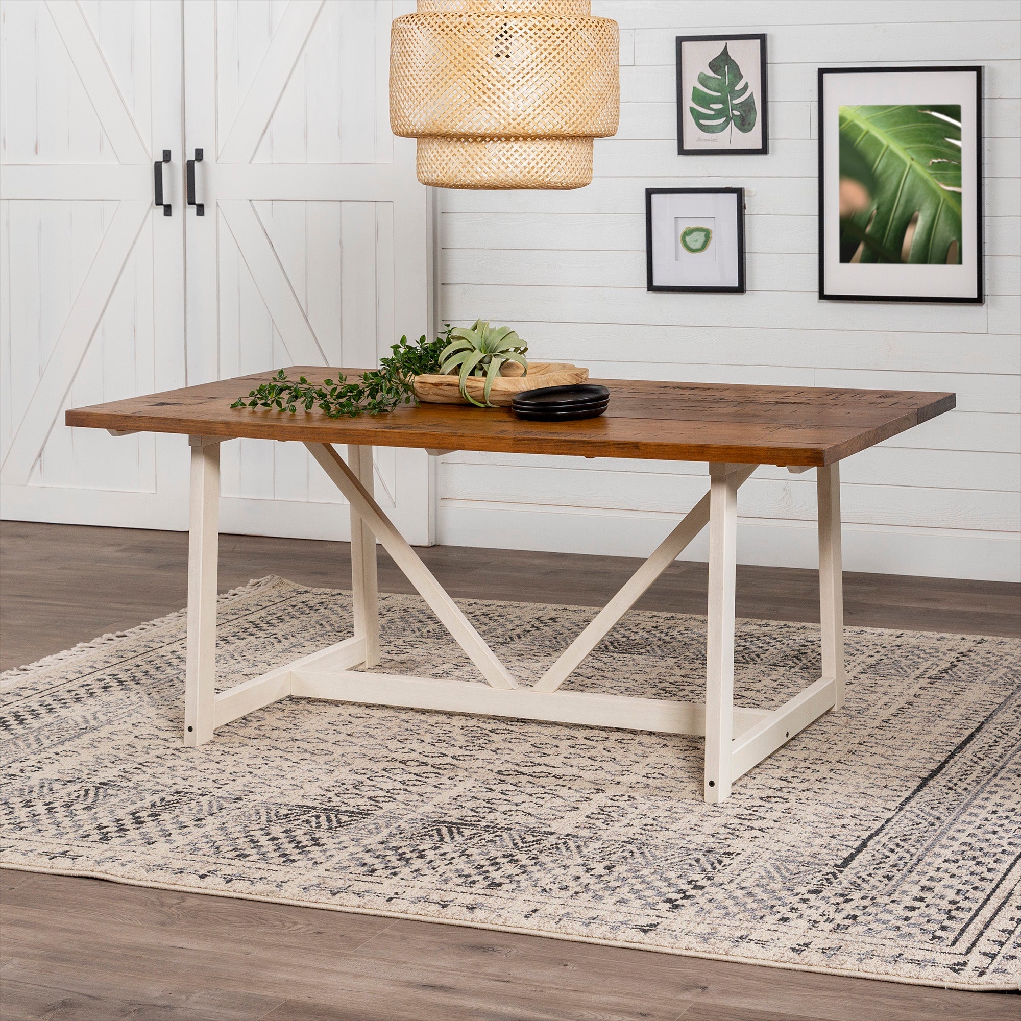 Brennan 72" Solid Wood Trestle Dining Table - East Shore Modern Home Furnishings