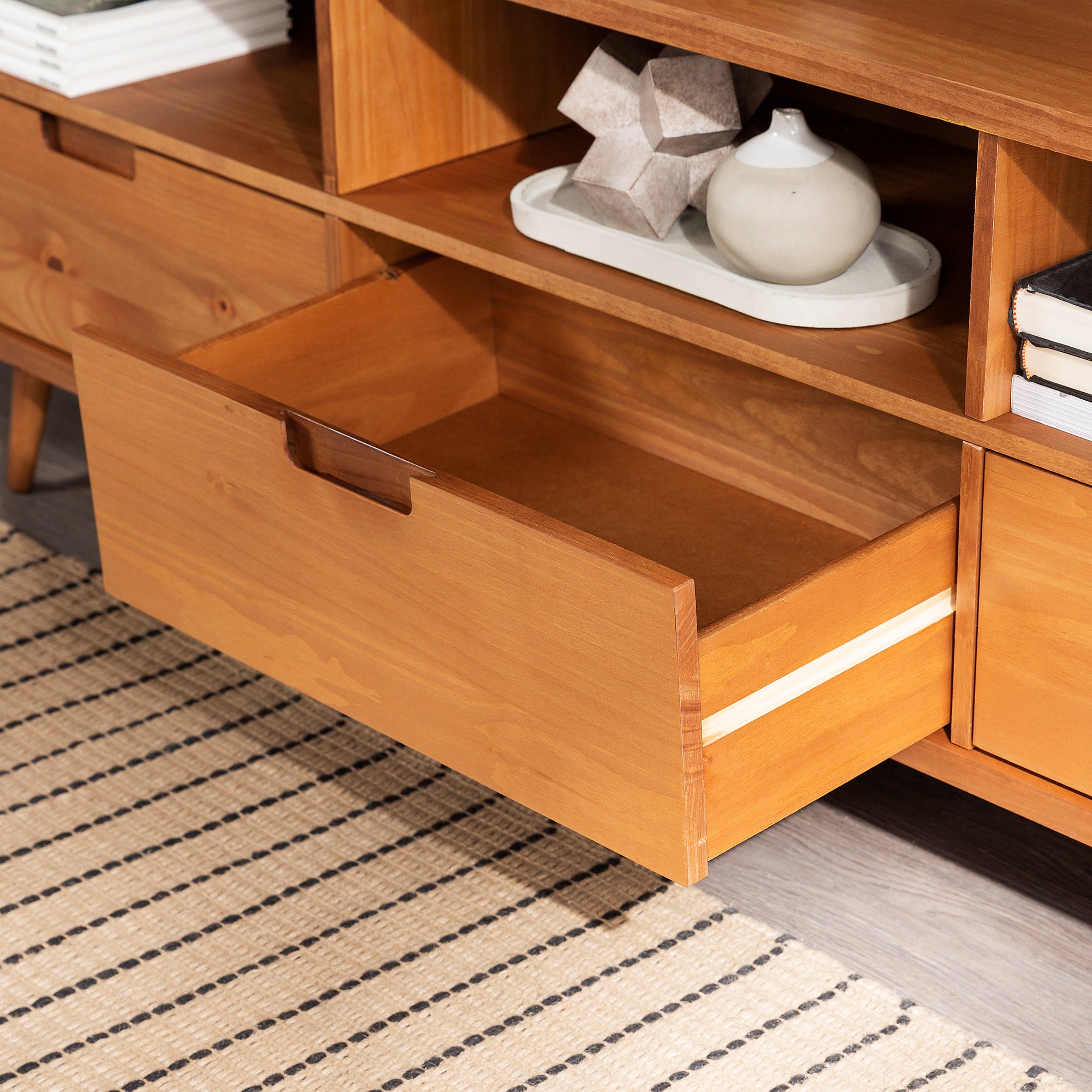 Ivy 70" 3 Drawer Solid Wood TV Stand - East Shore Modern Home Furnishings