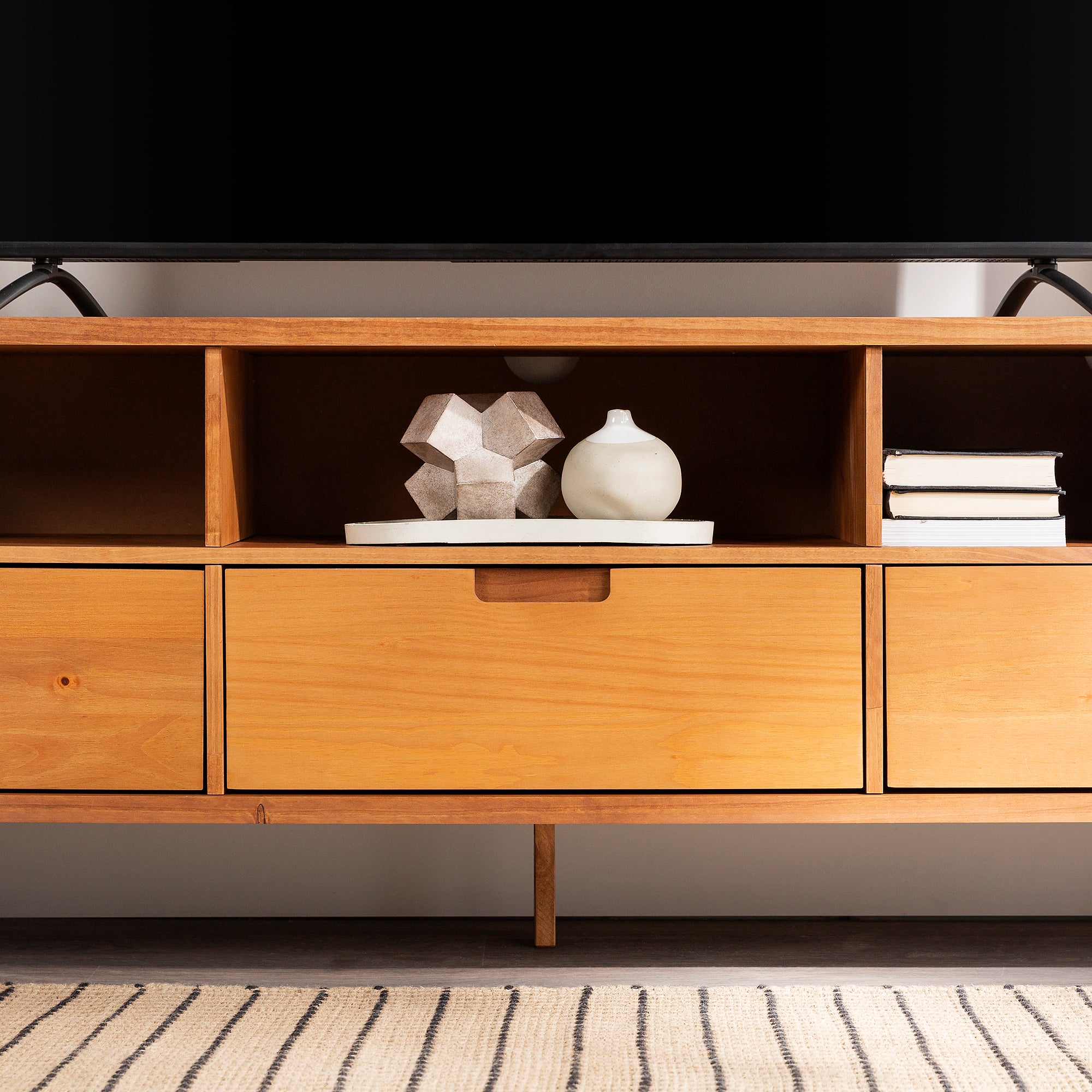 Ivy 70" 3 Drawer Solid Wood TV Stand - East Shore Modern Home Furnishings