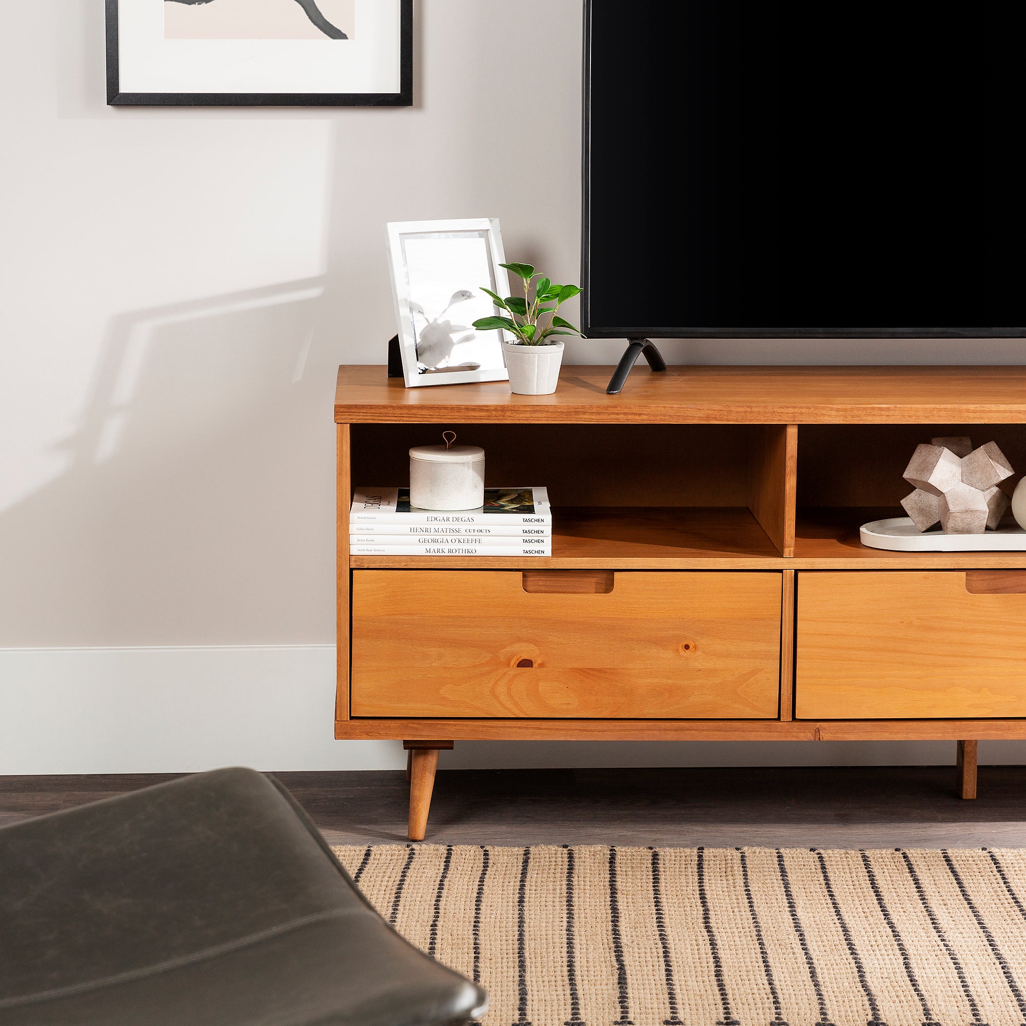 Ivy 70" 3 Drawer Solid Wood TV Stand - East Shore Modern Home Furnishings